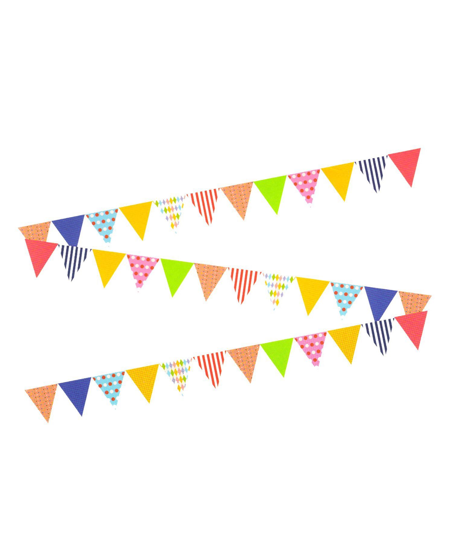 AMFIN Party Bunting Flag Banner - Multi Colour-picture-0