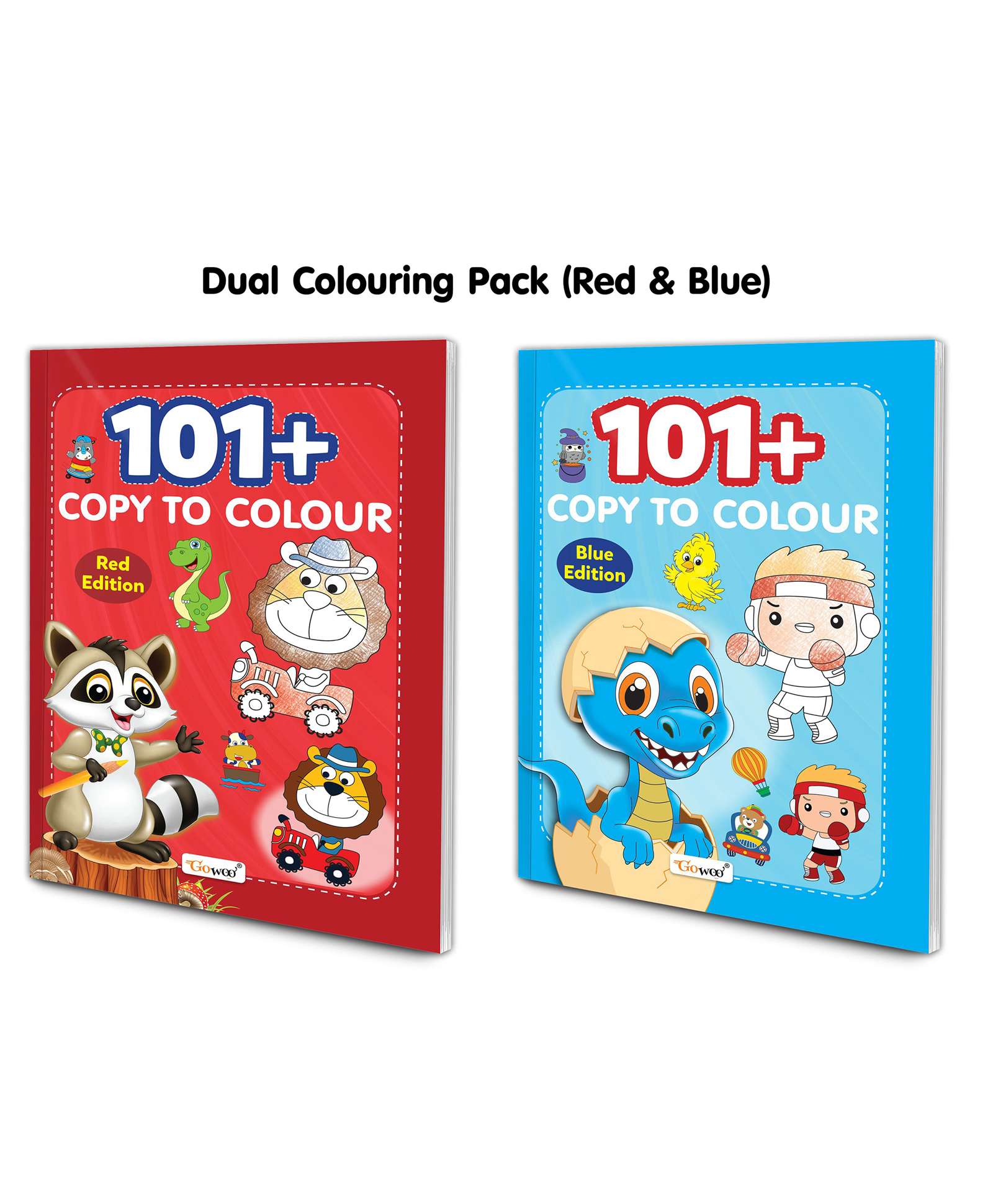 101+ Copy to Colour - Red & Blue Edition :- Fun and Creative Colouring Books for Preschool Kids, Creative Art Exploration for Preschoolers | Combo of 2 Books-image-49