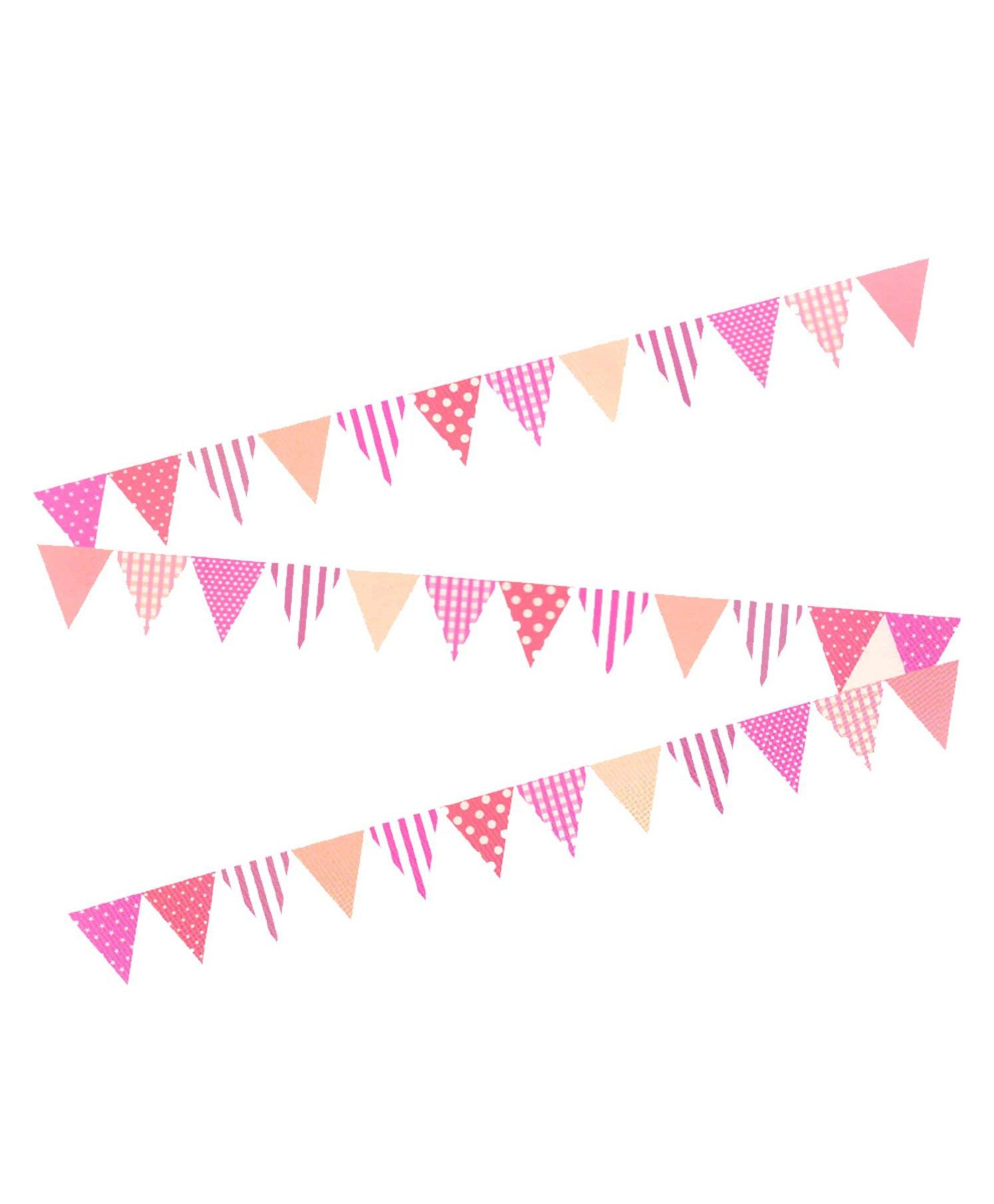 AMFIN Party Bunting Flag Banner - Pink