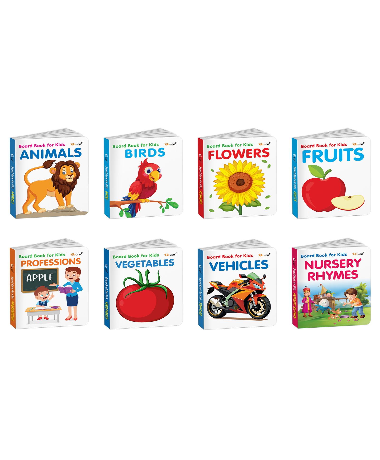 Animals, Birds, Flowers and more - Board Book for Kids :- simple professions picture learning book for kindergarten, early animal and flower recognition learning board book | Set of 8 Books-image-26