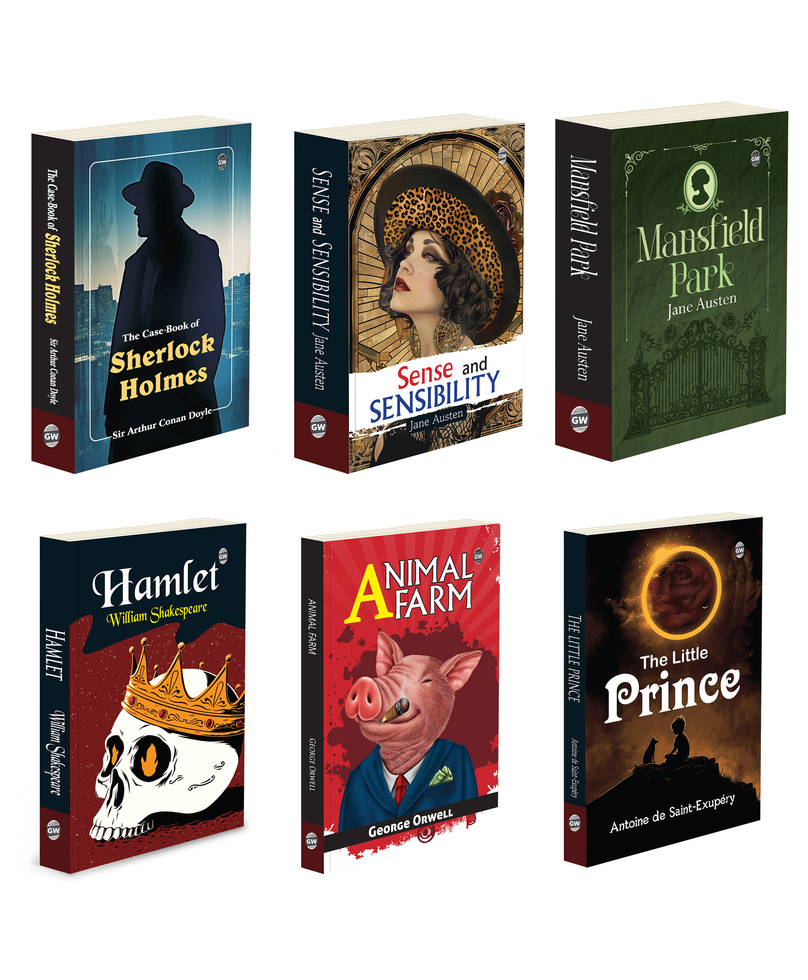 The Case Book Of Sherlock Holmes, Animal Farm, Mansfield Park and more :- Detective fiction combo, political satire set, Austen romance pack, Shakespeare tragedy collection | Pack of 6 books-image-39