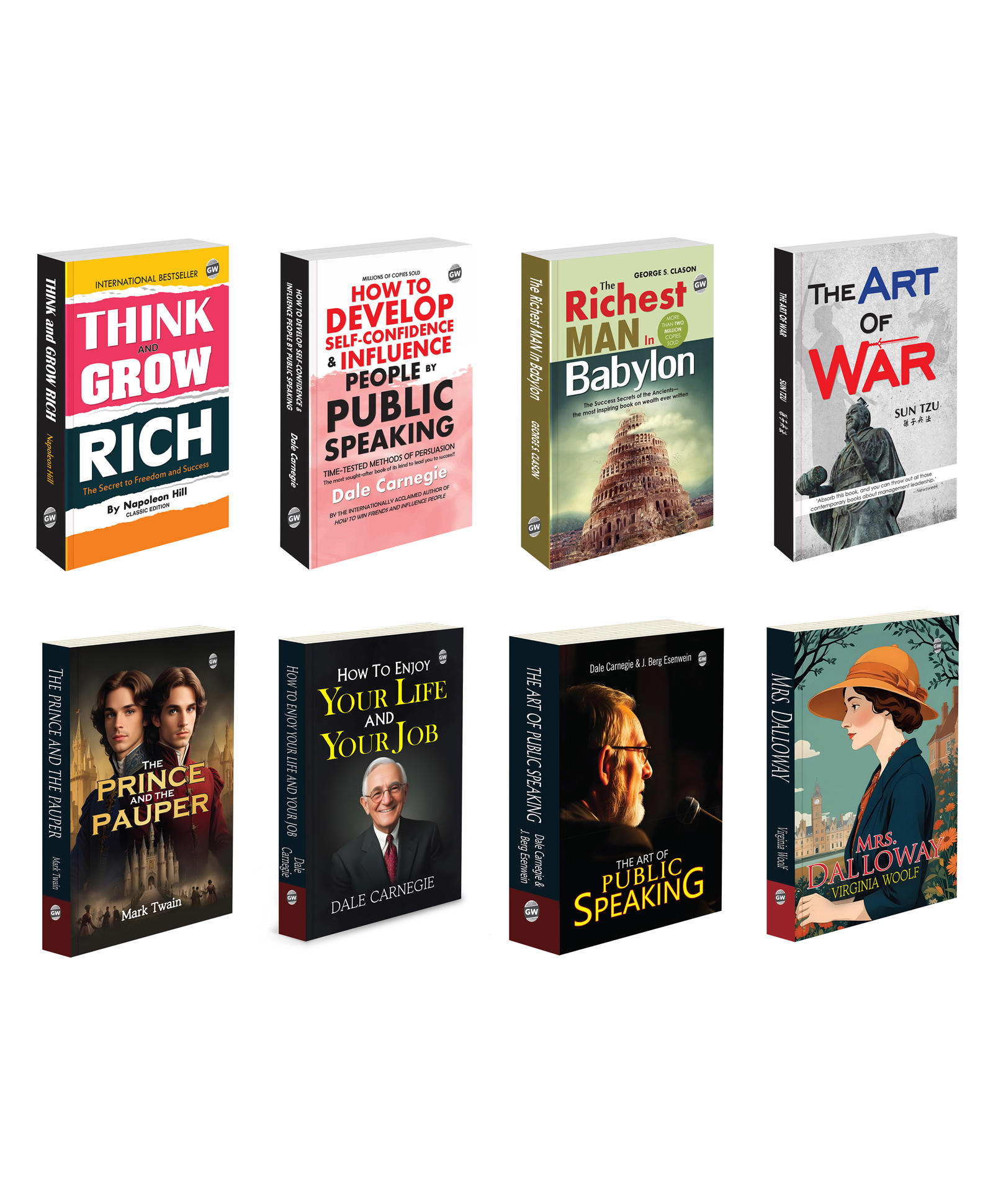 Think & Grow Rich, How to Develop Self-Confidence & Influence People, The Richest Man In Babylon and more :- Motivational success books, wealth-building guides | Set of 8 books-image-44