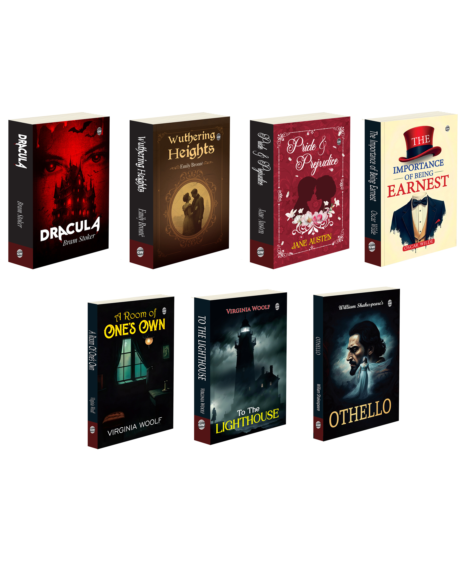 Dracula, Wuthering Heights, Pride And Prejudice and more :- Gothic romance combo, Victorian literature set, Austen classic pack, Shakespeare plays and modernist fiction | Combo of 7 books-image-22