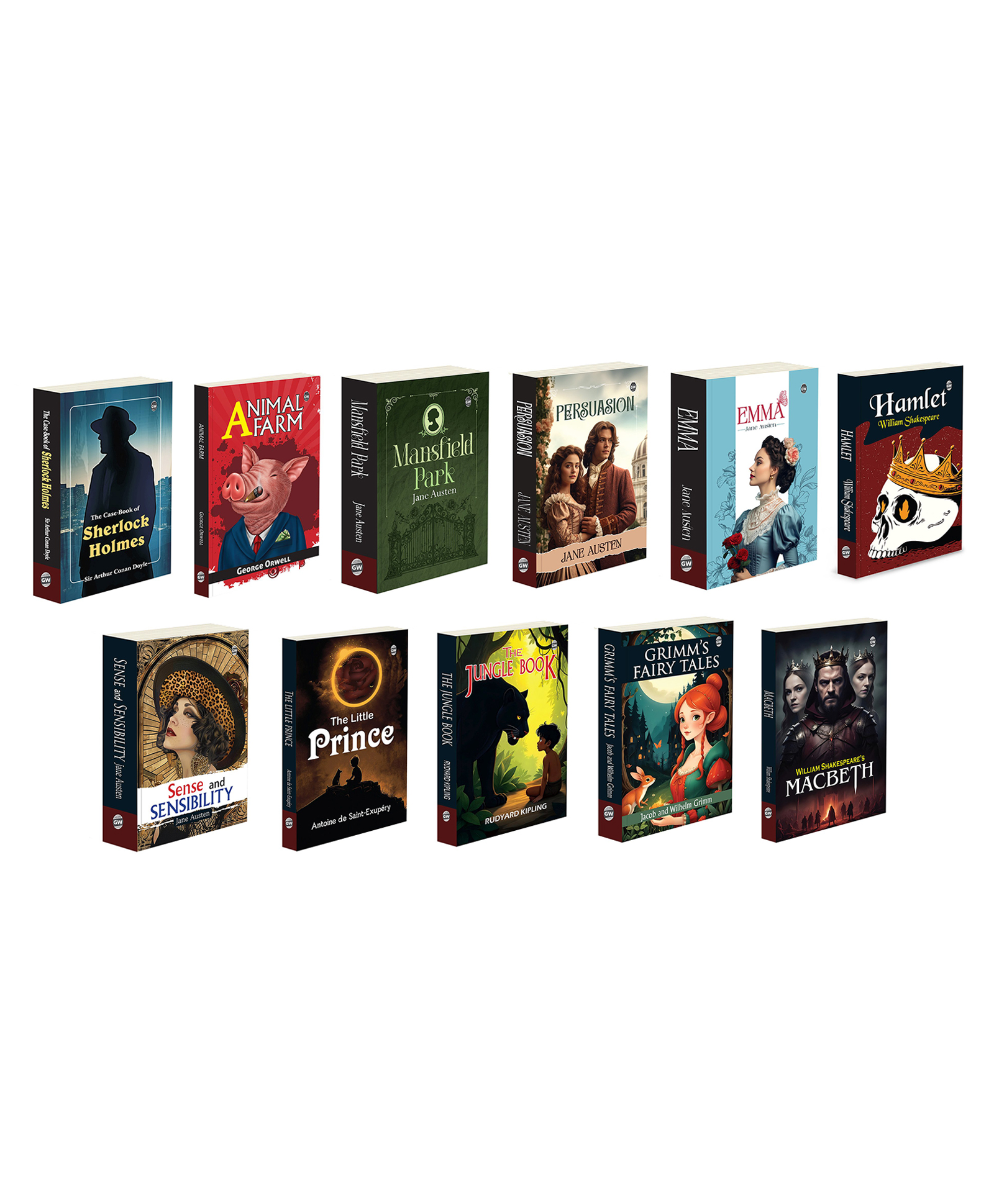 The Case Book Of Sherlock Holmes, Animal Farm, Mansfield Park and more :- Detective fiction classics, Jane Austen romance, Shakespeare tragedies, timeless children's stories | Combo of 11 books-image-38