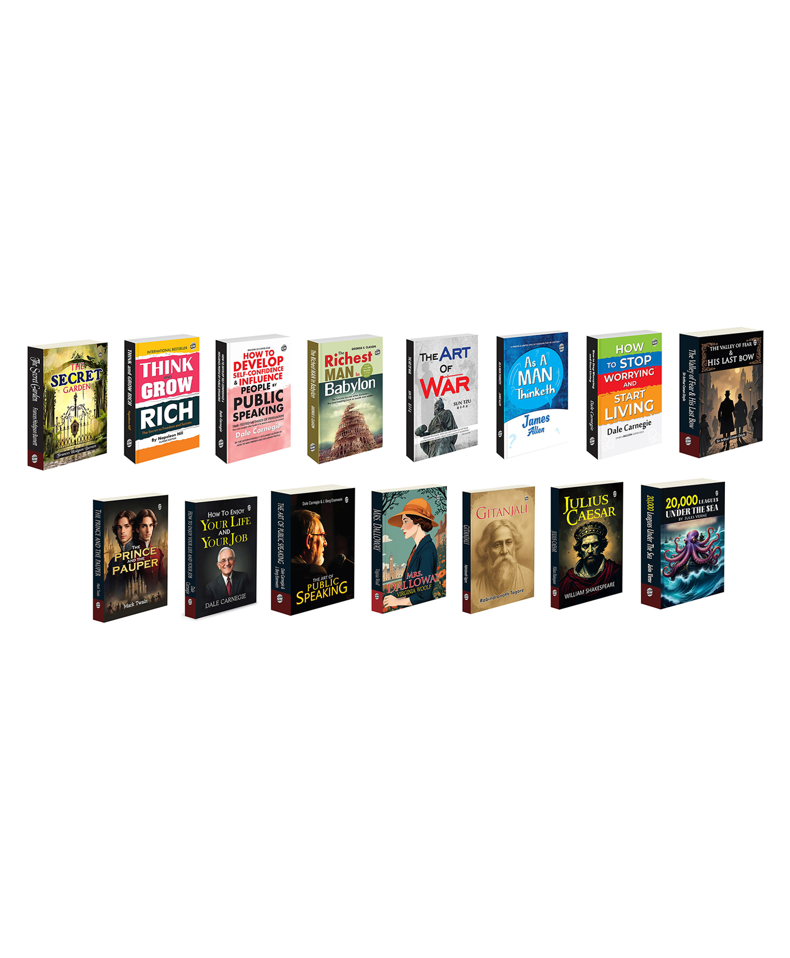 gowoo The Secret Garden, Think & Grow Rich, How To Develop Self-Confidence & Influence People and more :- childhood classic, wealth creation guide, ancient wisdom texts | Combo of 15 books-picture-13