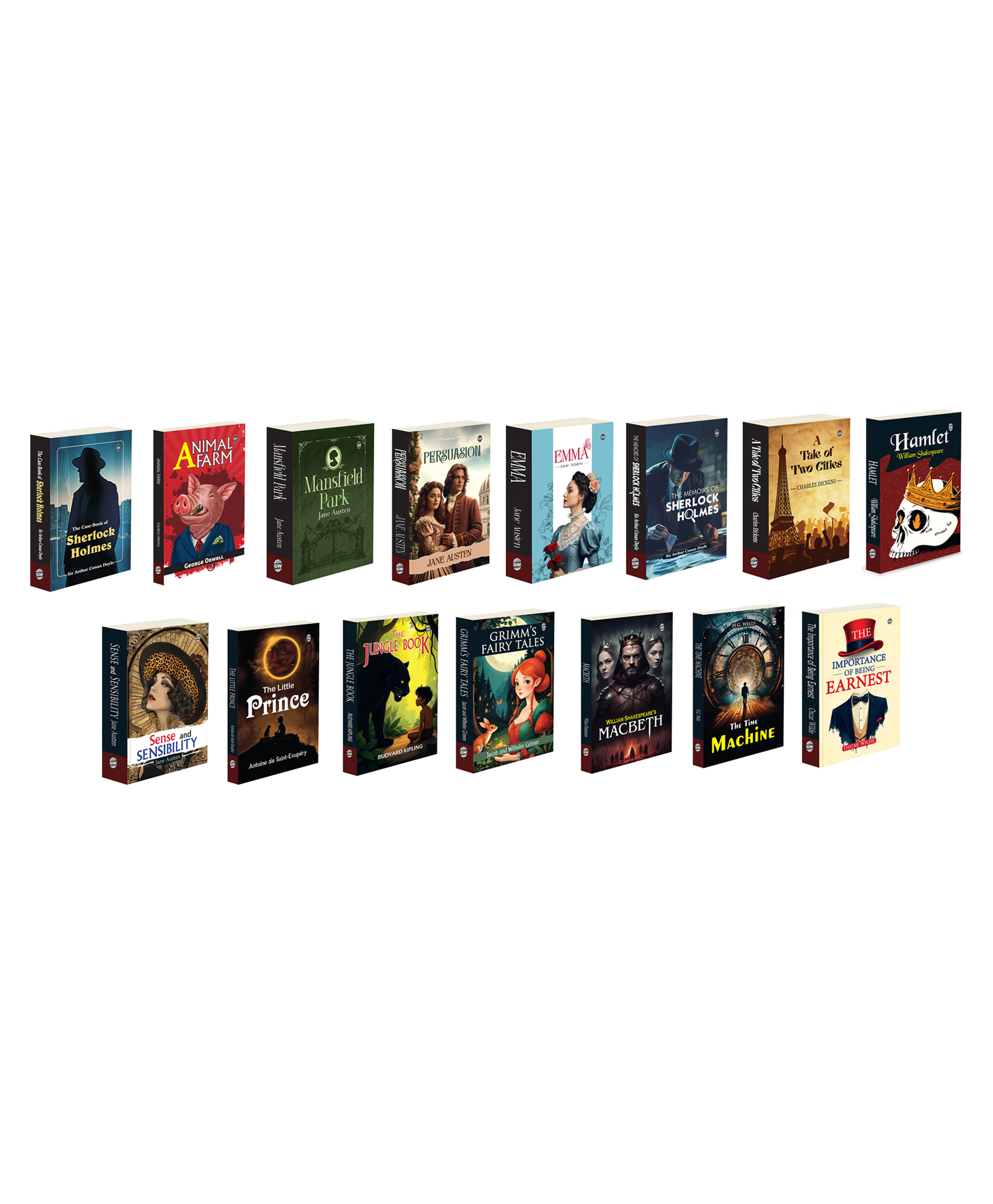 The Case Book Of Sherlock Holmes, Animal Farm, Mansfield Park and more :- mystery investigations, satirical classics, Regency romances, epic drama, witty social comedy | Pack of 15 books-image-30