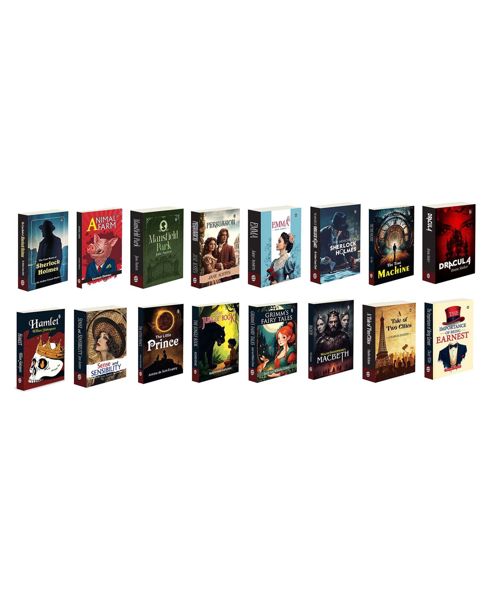The Case Book Of Sherlock Holmes, Animal Farm, Mansfield Park and more :- mystery adventures, political allegory, Austen romance, gothic classics, early science fiction treasures | Set of 16 books-image-41