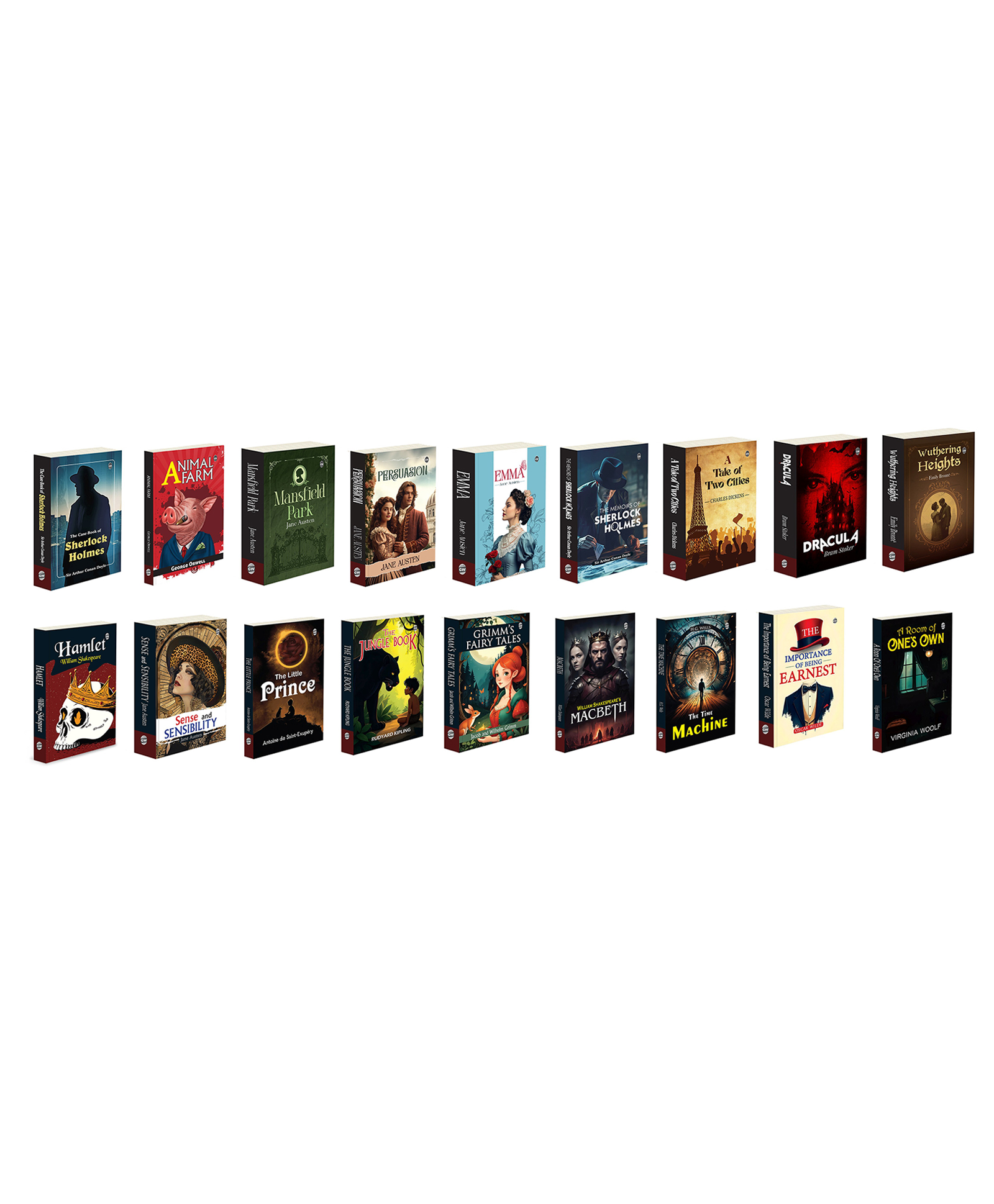 The Case Book Of Sherlock Holmes, Animal Farm, Mansfield Park and more :- detective brilliance, allegorical masterpiece, romantic novels, gothic drama, feminist classics | Set of 18 books-image-6