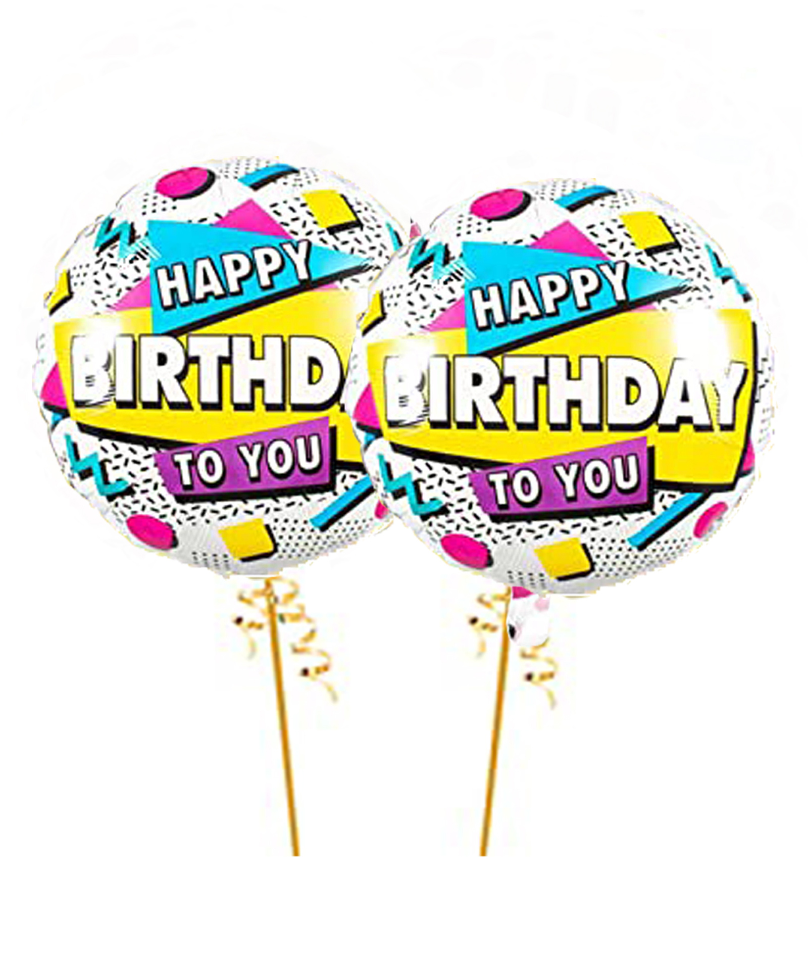 Amfin Foil Birthday Balloons Pack of 2 - Multicolour-picture-18