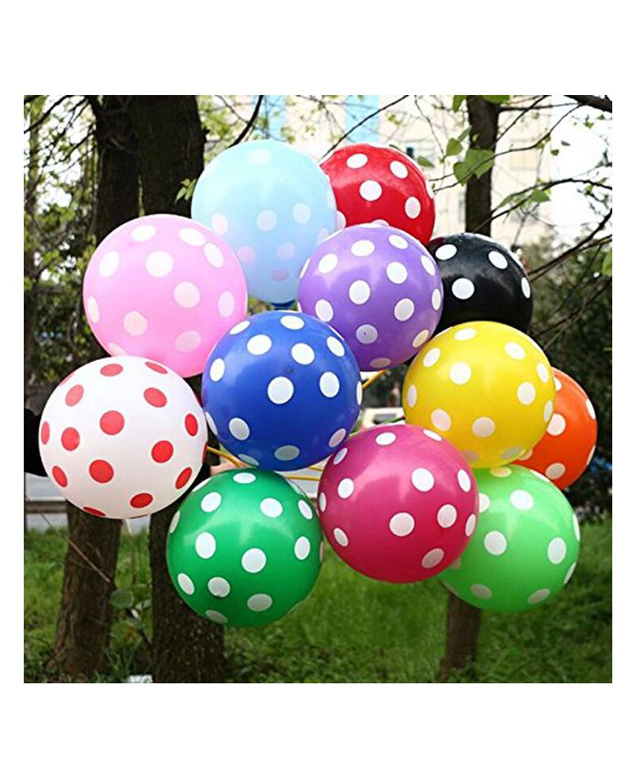 Amfin Balloons With Polka Dot Print Pack of 30 - Multicolour-image-48