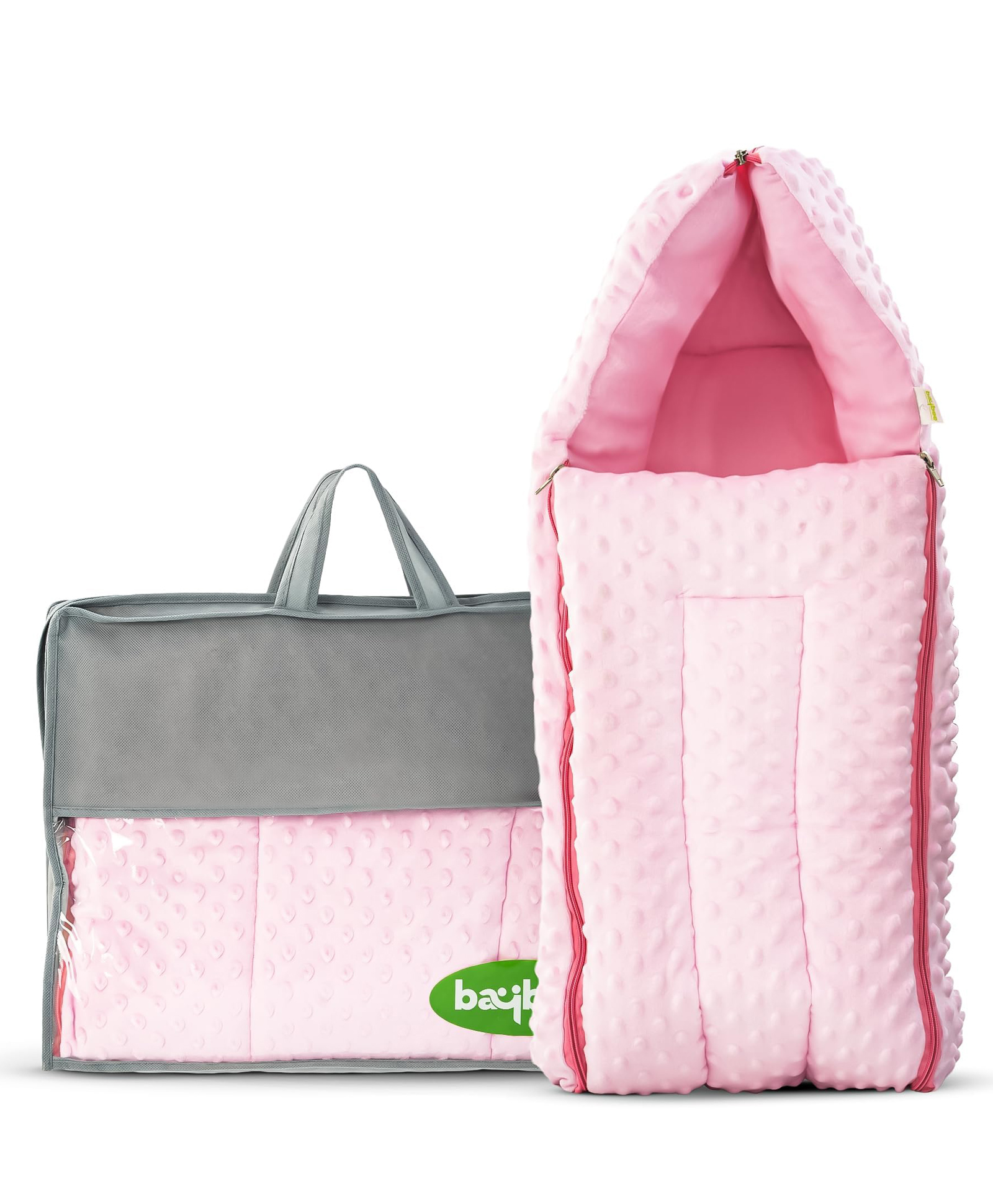 Baybee Premium 3 in 1 Baby Sleeping Bag Cum Carry Bed for New Born | Cotton Bedding Set for Infants | Portable & Skin Friendly Bassinet-Nest for Co-Sleeping | Baby Bed for 0 to 6 Months (Pink)-picture-37