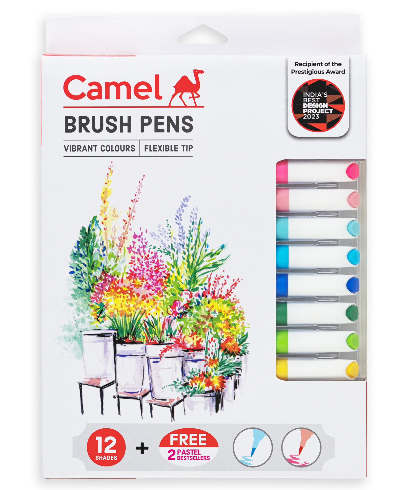 Camel Brush Pens 14 shades - Multicolor-image-39
