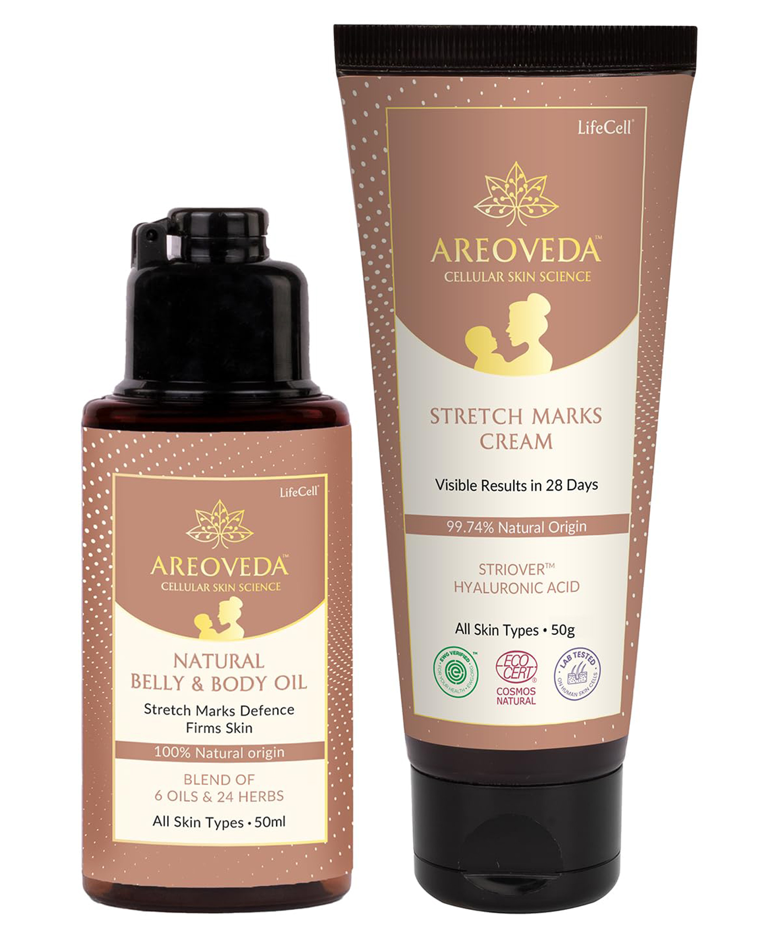 areoveda Stretch Marks Repair Bundle | Stretch Marks Cream & Body Oil I Visibly Reduces Stretch Marks In 28 Days-picture-19