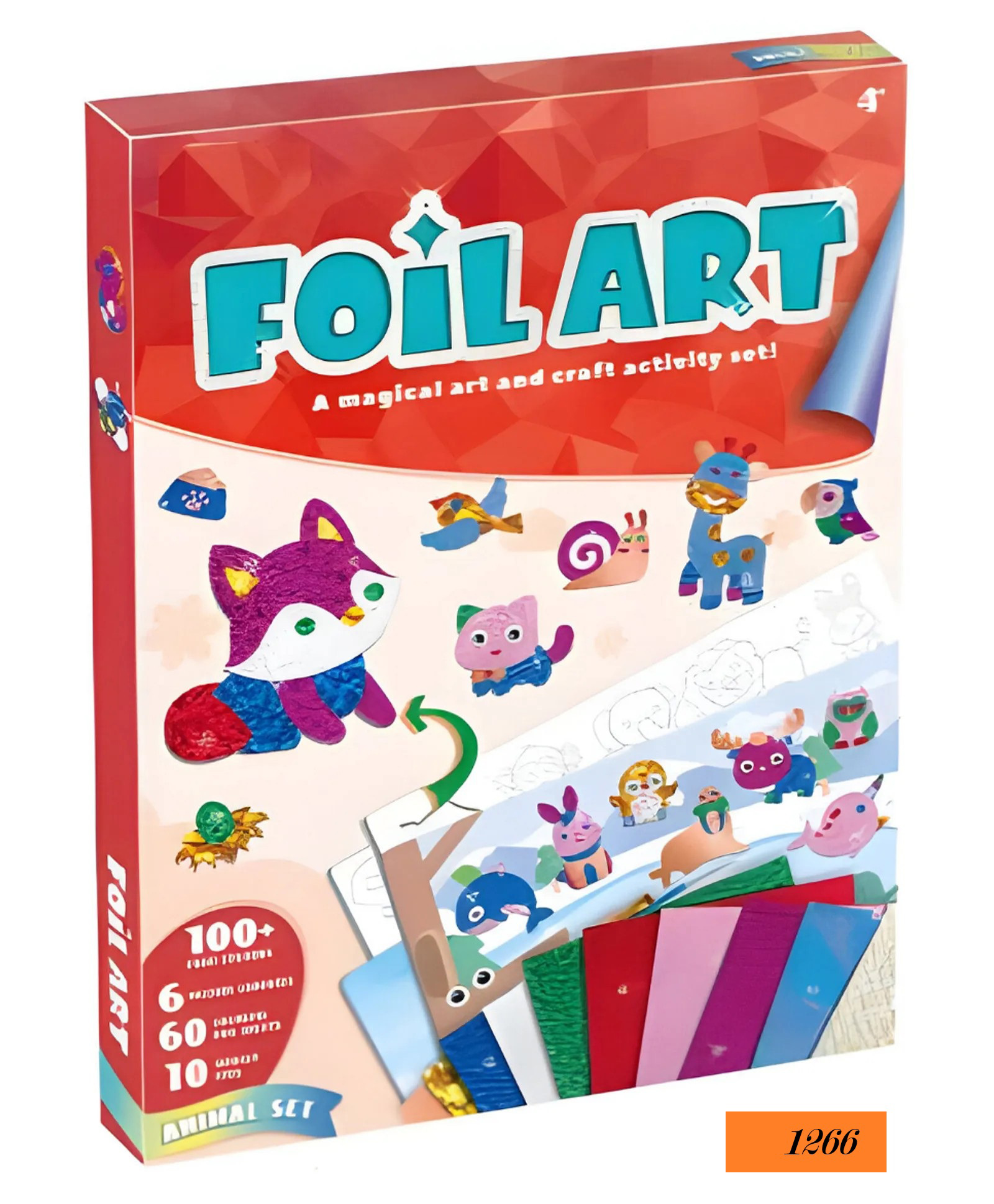 AKN TOYS Cross-Border Foilart Kids' DIY Paper Stickers Handmade Kindergarten Scene Drawing Toys Set - PACK OF 1 - ( COLOR MAY VARY )-picture-16