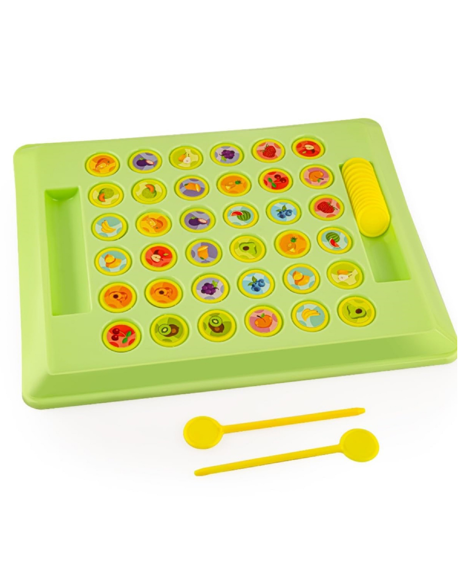 Enorme Flip & Match Memory Game For Kids 36 Tokens with 2 Spoon Sticks for Fun Learning-image-23