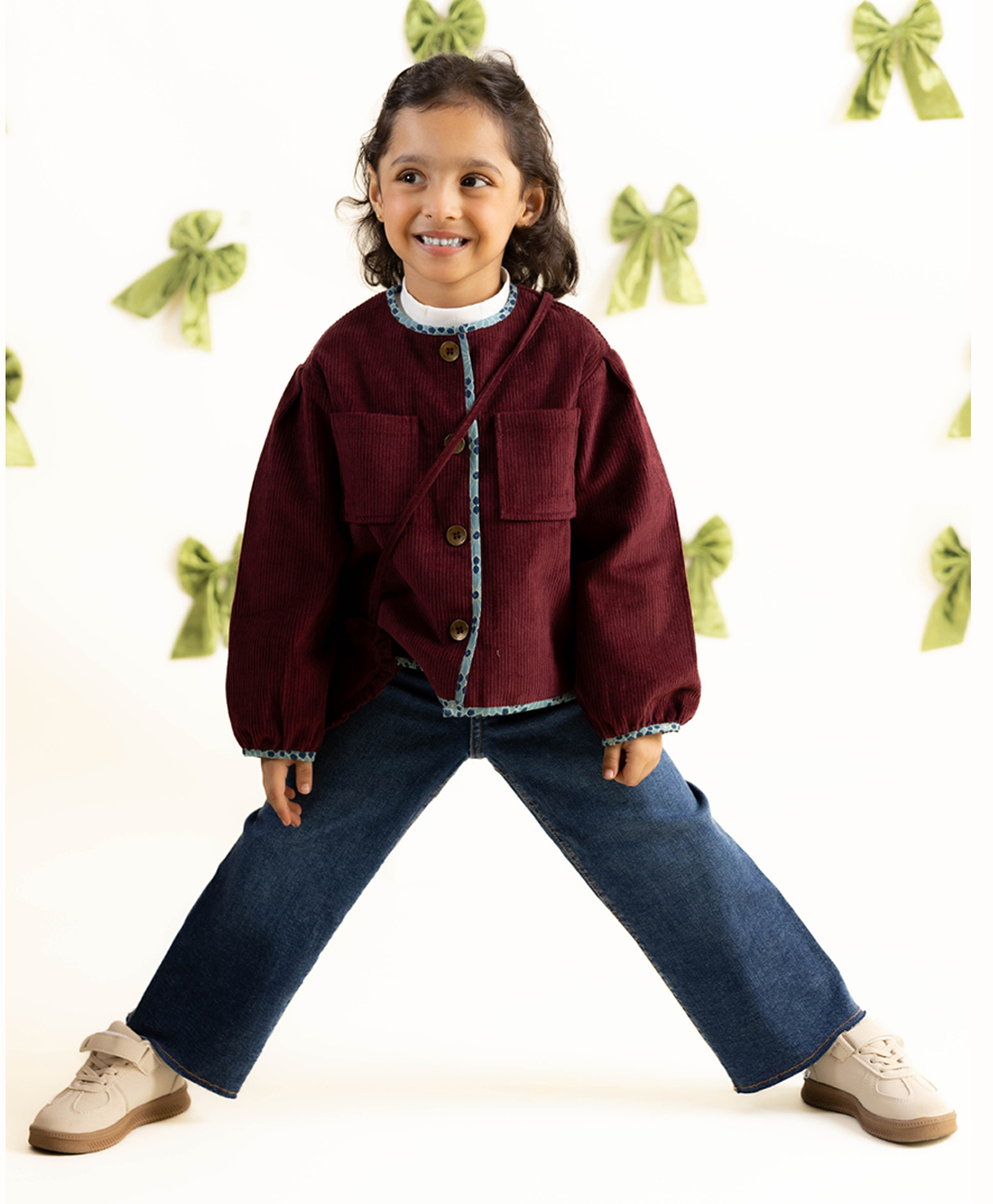 Tiber Taber Corduroy Woven Full Sleeves Solid Light Winter Jacket - Maroon-image-48