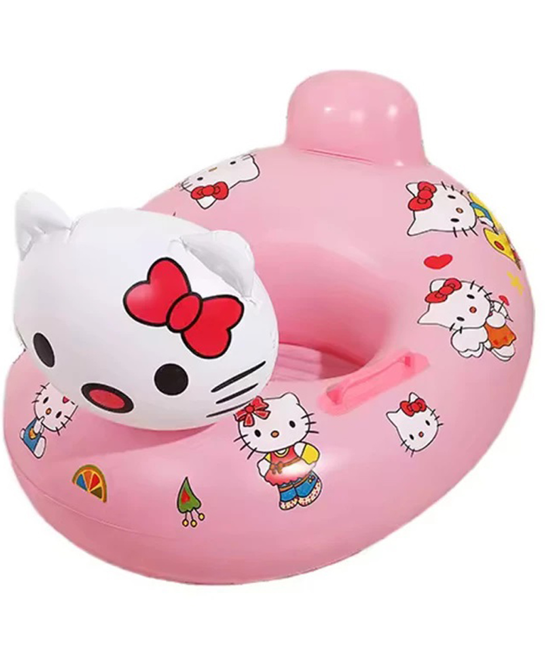 Azhari Hello Kitty swimming inflatable pool float pool with Double Handle For kids-picture-45