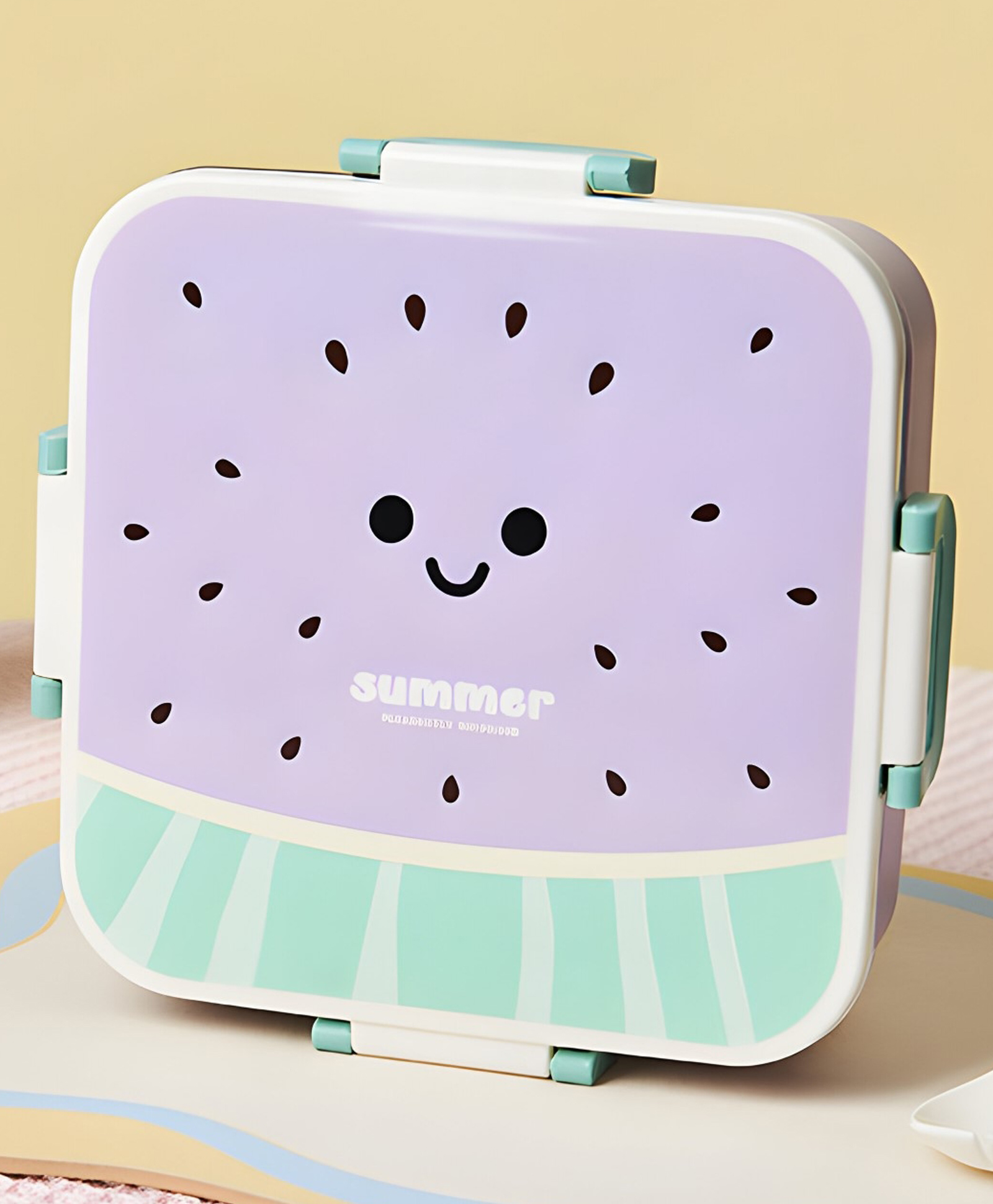 SCHOOLISH Portable Stainless Steel Lunchbox Purple - 745 ml