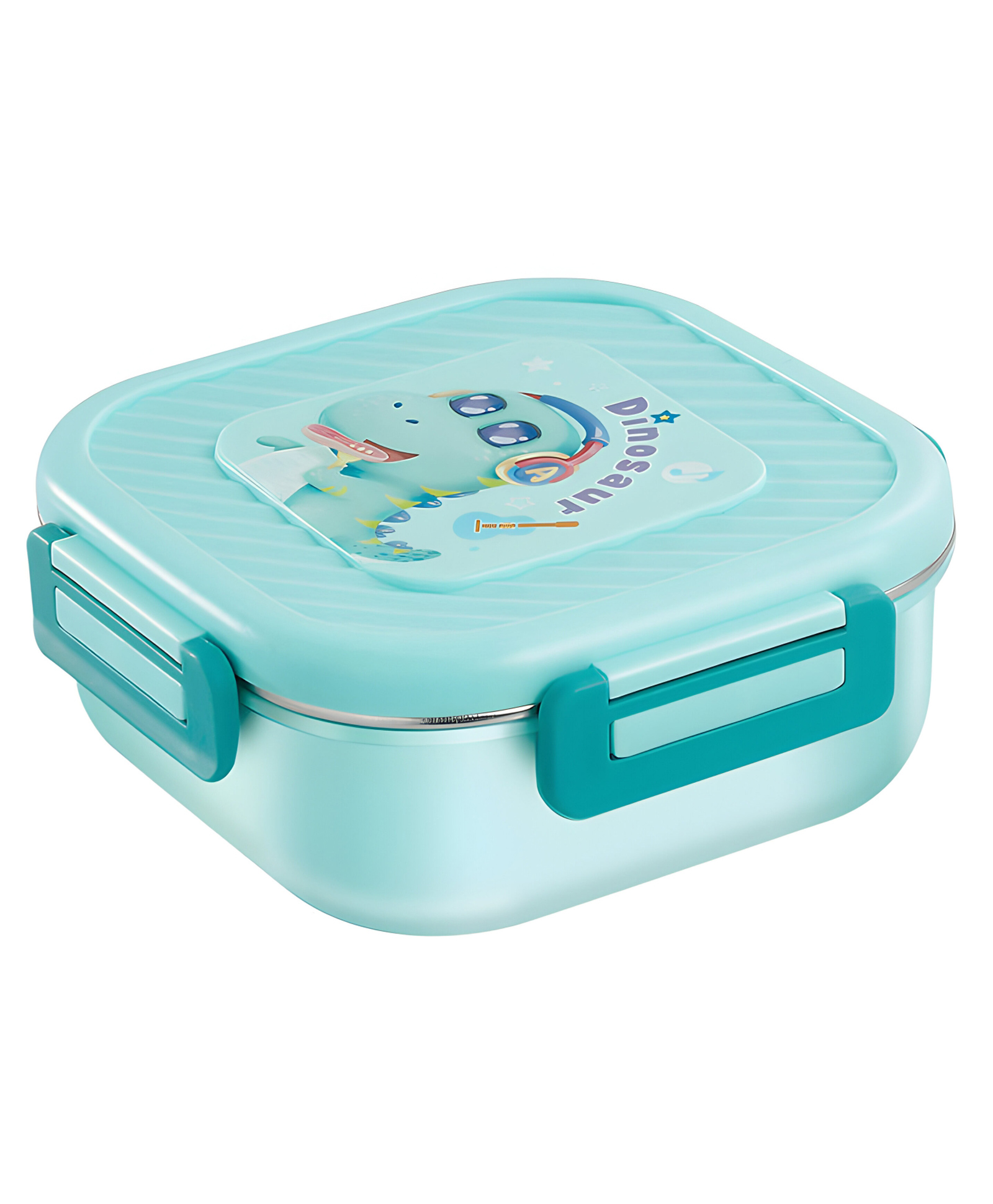SCHOOLISH Stainless Steel Lunch Box Green - 1 Ltr-image-43