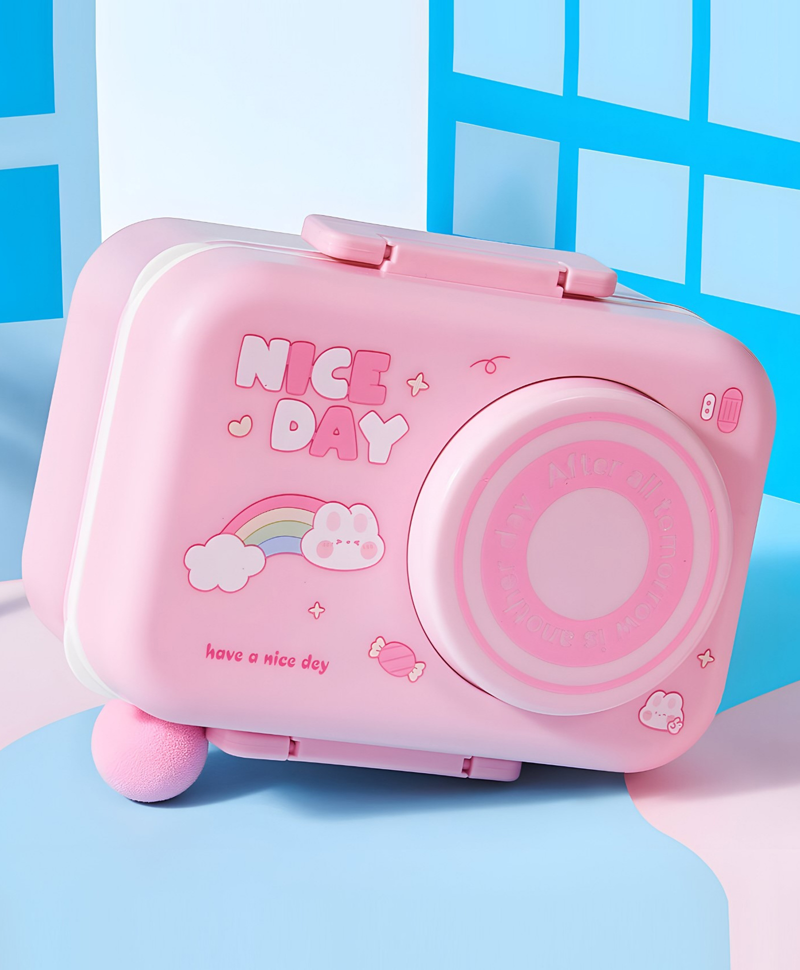 SCHOOLISH Stainless Steel Lunch Box Pink - 875 ml-image-46