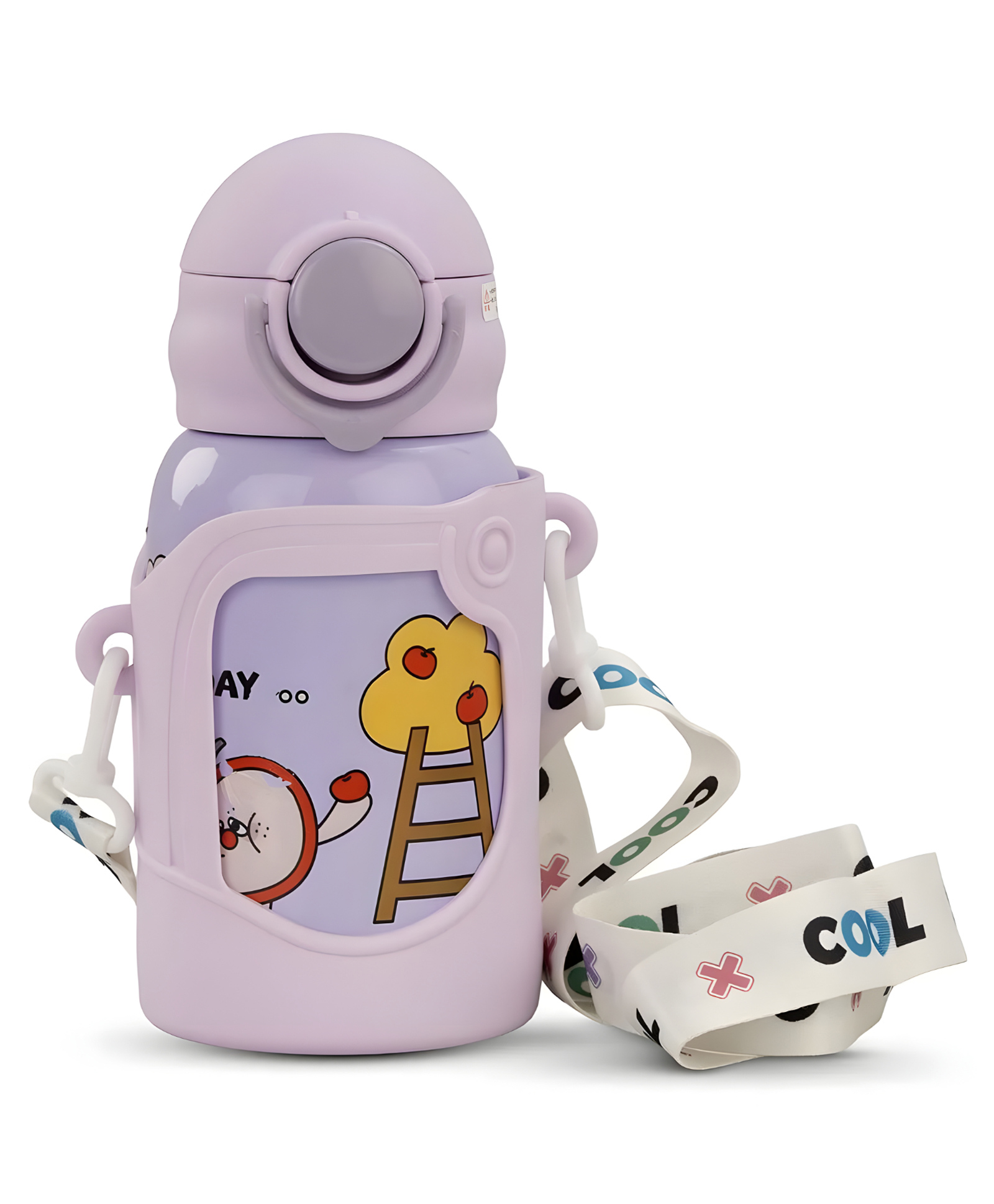 SCHOOLISH Kids Water Bottle Purple - 550 ml-image-13