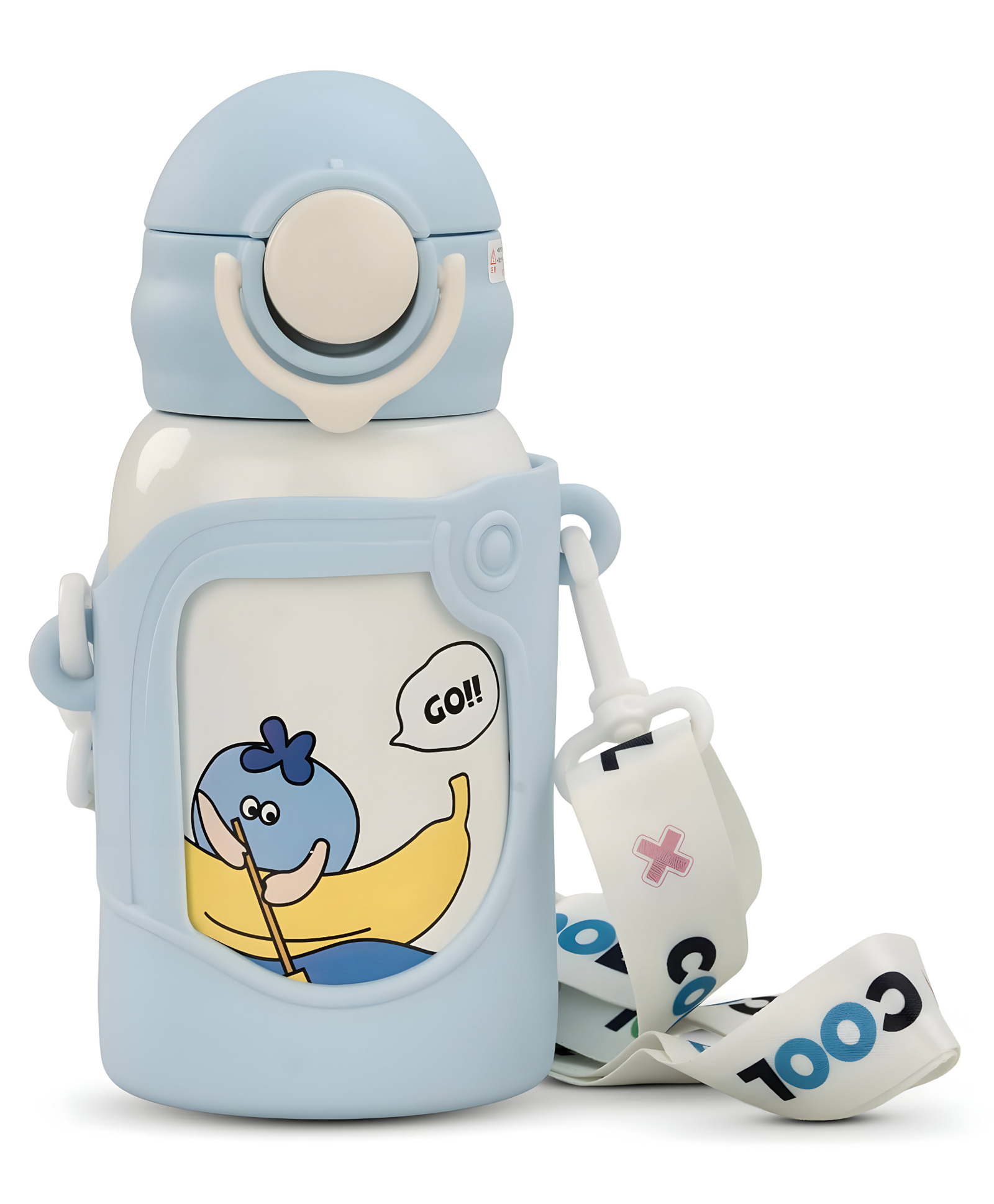 SCHOOLISH Kids Stainless Steel Water Bottle Blue - 550 ml