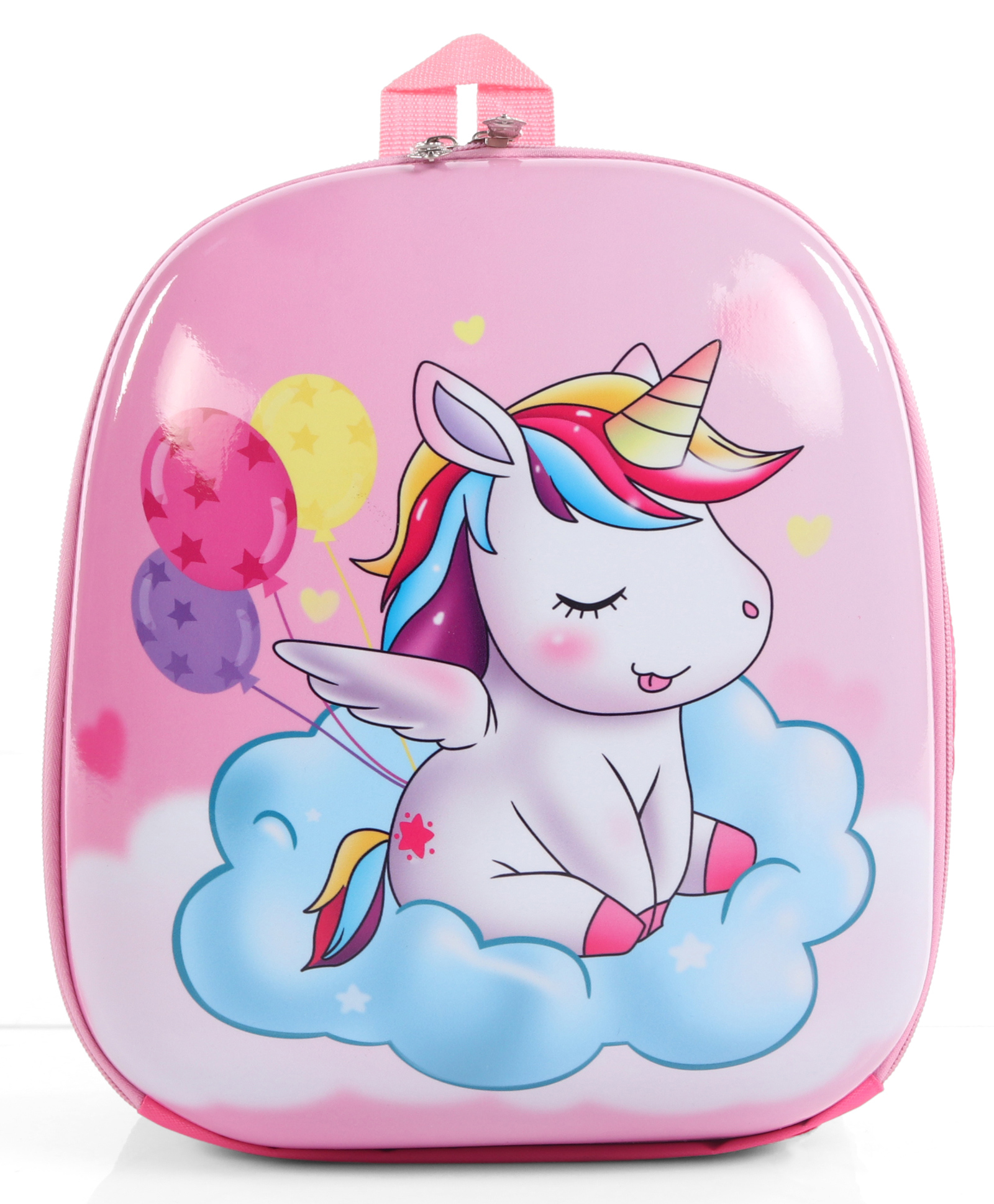 Schoolish Waterproof Pvc Backpack with Cartoon Animal Crossover Pattern, Girl's Mini Book School Tote Bag with Padded Back and Cushining for Back Support Pack of 1 Pink - Height 14 Inch-image-31