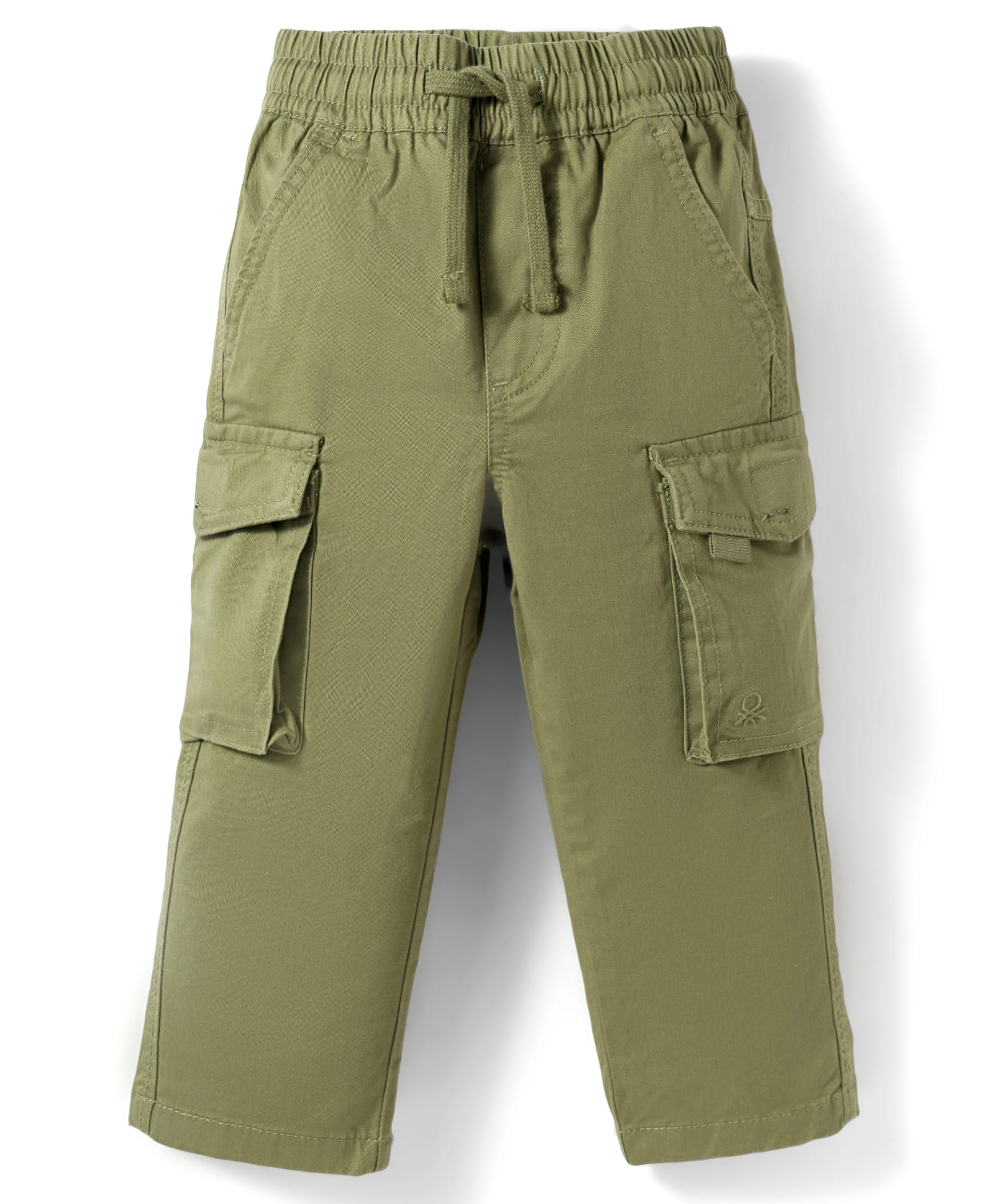 UCB Cotton Woven Full Length Solid Color Trouser with Pockets - Green-picture-31