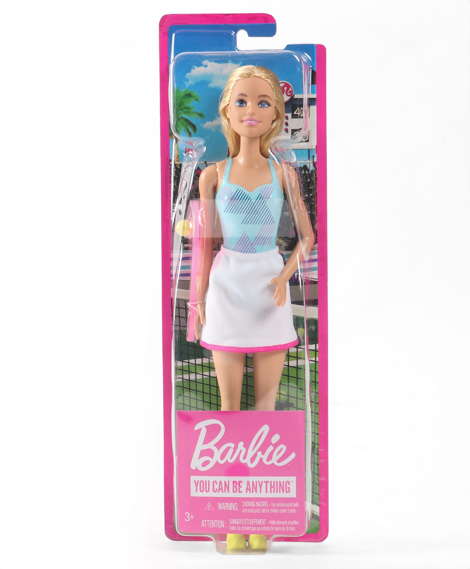 Barbie Height 28.5 cm Tennis Player Doll With Shirt & Skirt - Blue & White-image-43