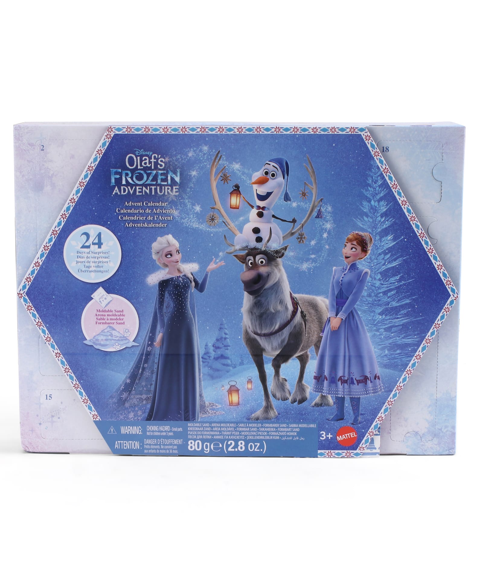 Disney Frozen Advent Calendar with Anna & Elsa Dolls, 24 Surprise Toys & Accessories - Multicolor-image-3