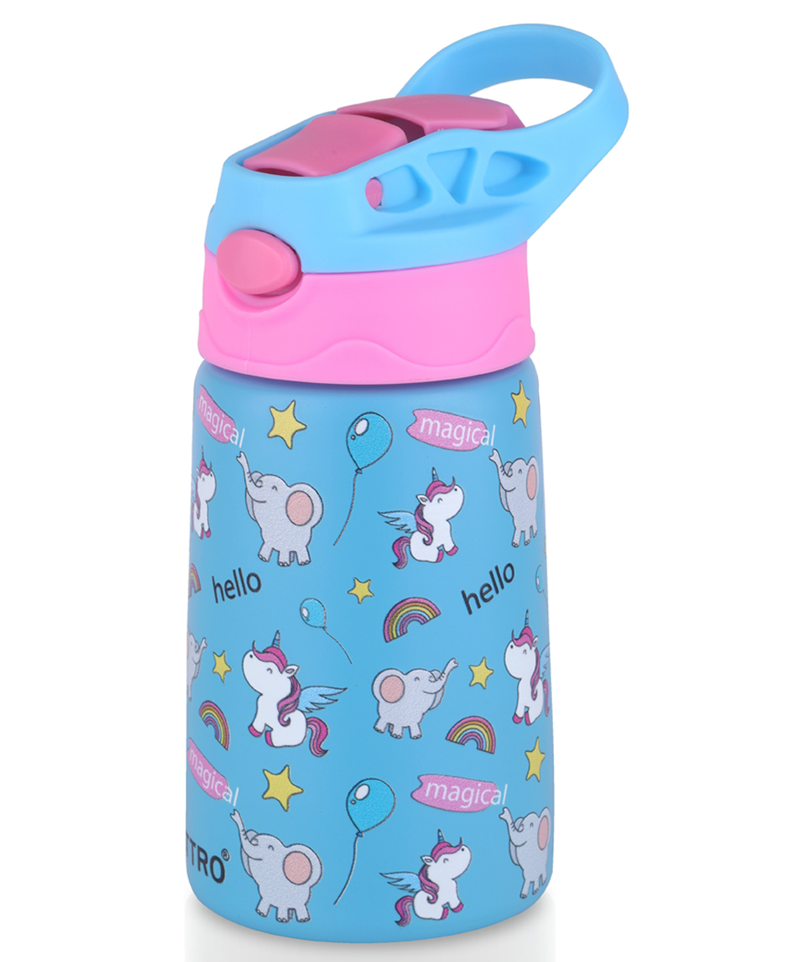 ATTRO Kinder Vacuum Insulated Stainless Steel Water Bottle Blue - 330 ml-picture-35