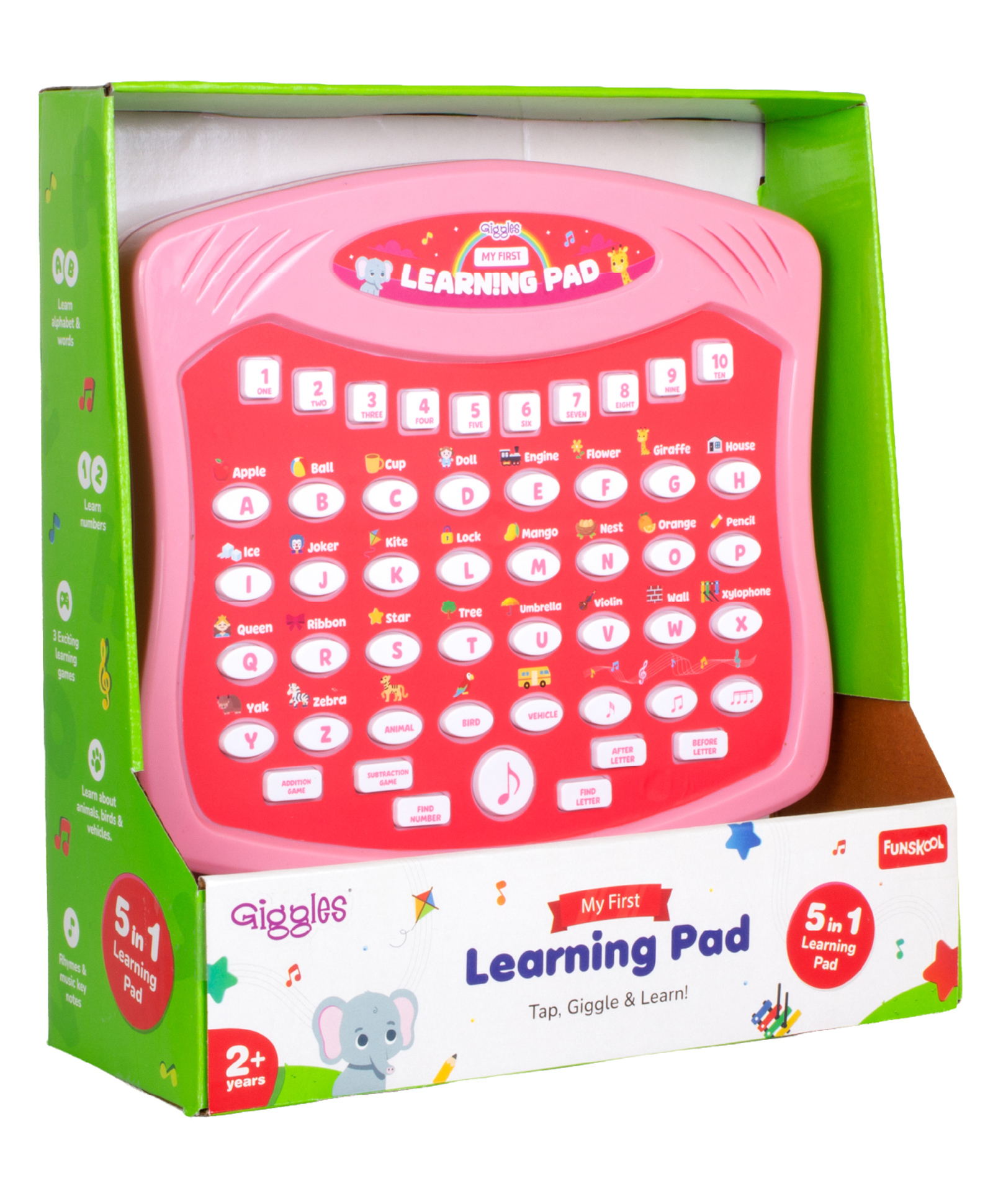 Giggles Learning Pad for Kids - Pink-picture-14