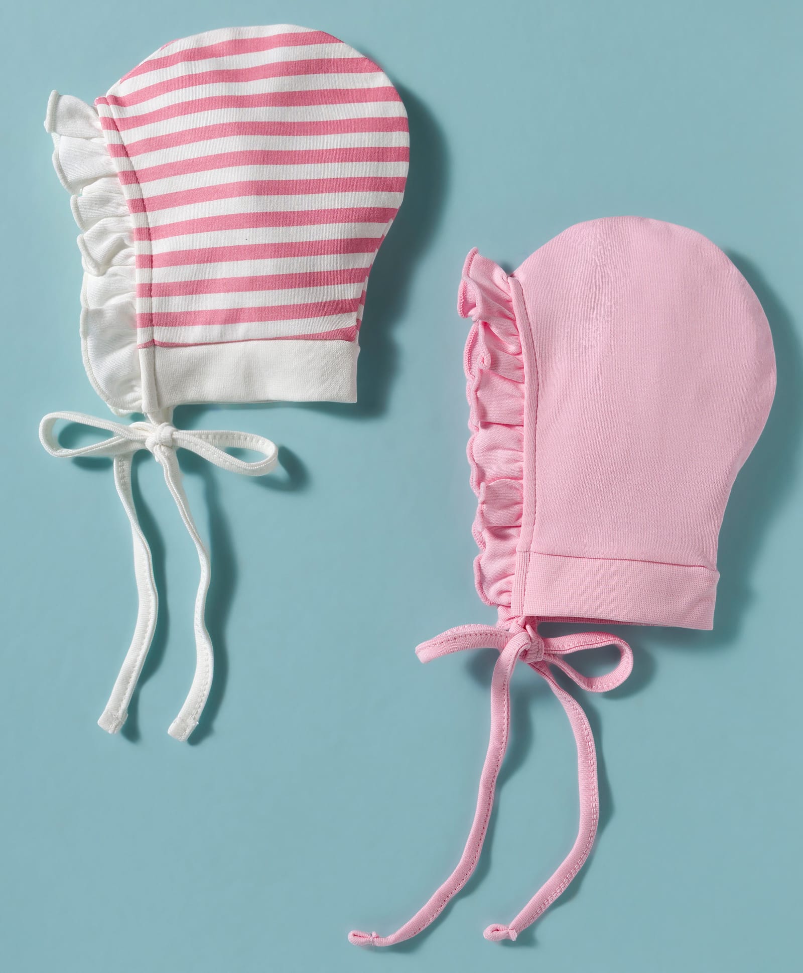 Ben Benny Interlock Knit Frill Caps with Stripes Pack of 2 Multicolor - Diameter 9.5 cm-picture-14