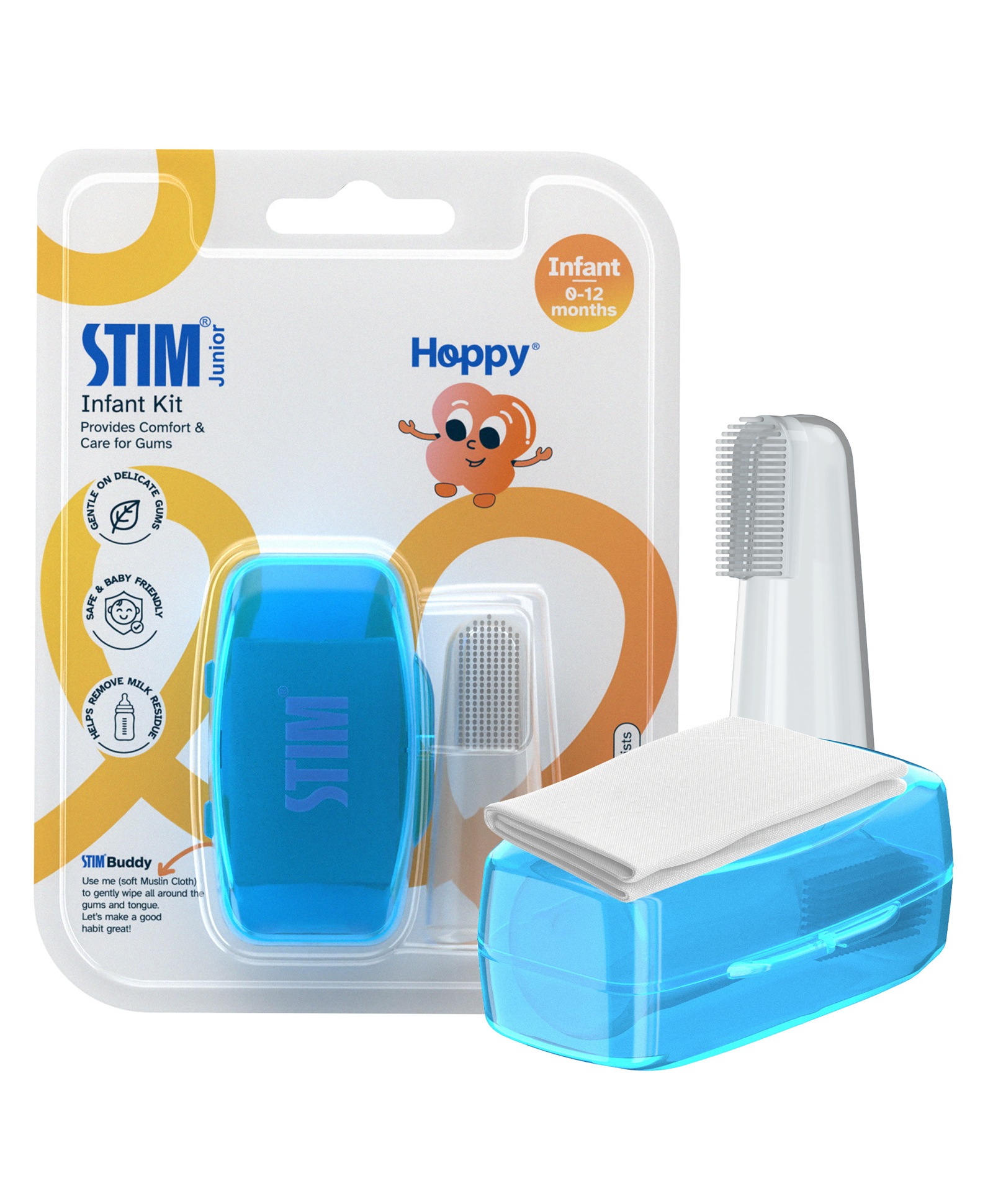STIM JUNIOR Finger Brush Infant Kit - Multicolour-picture-23