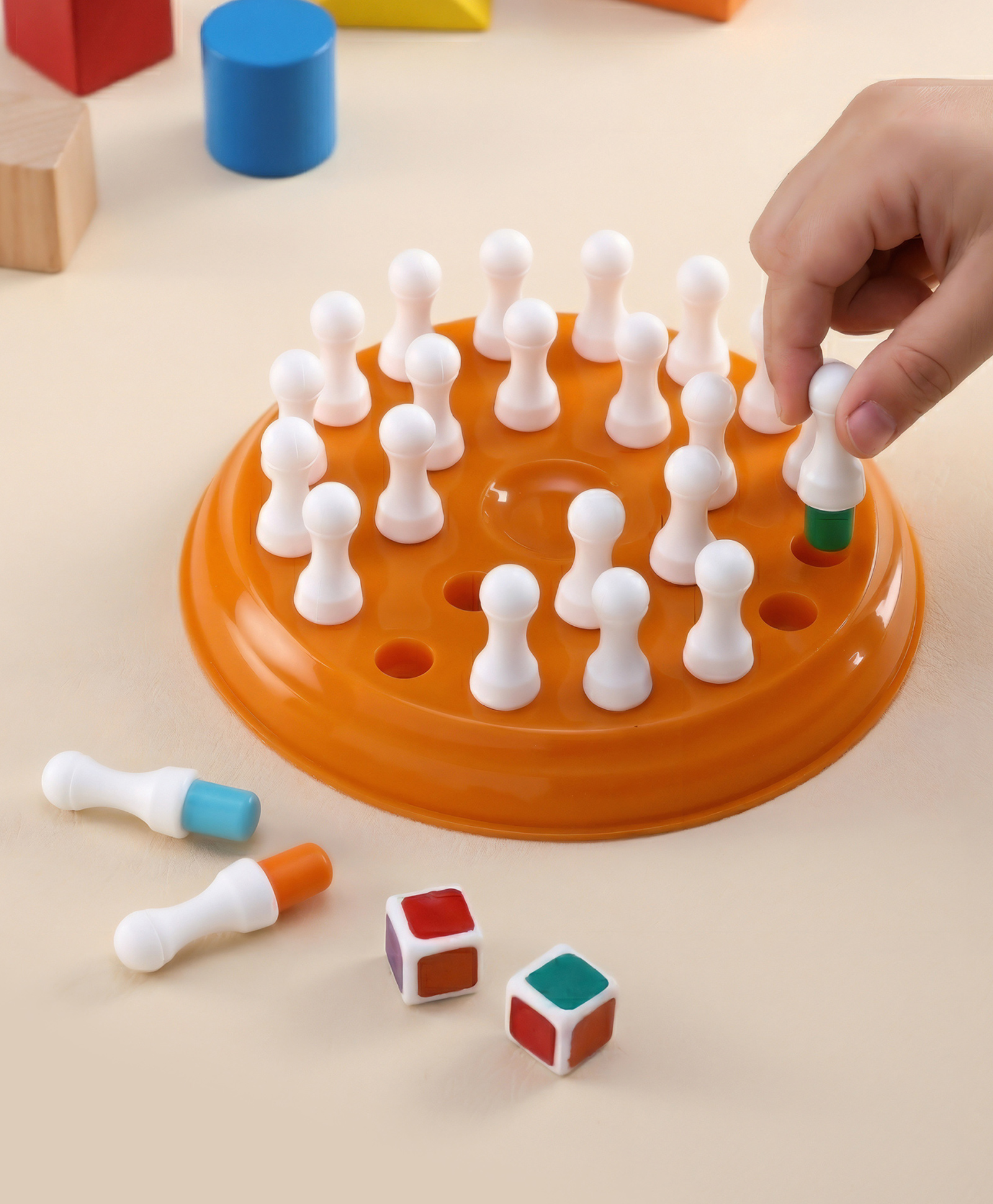 Play Nation Plastic Memory Matchstick Game for Kids| Early Educational Toy| Color Matching Board Game with 2 Dice & Pegs| Improves Concentration, Memory & Focus| BIS Certified-picture-31