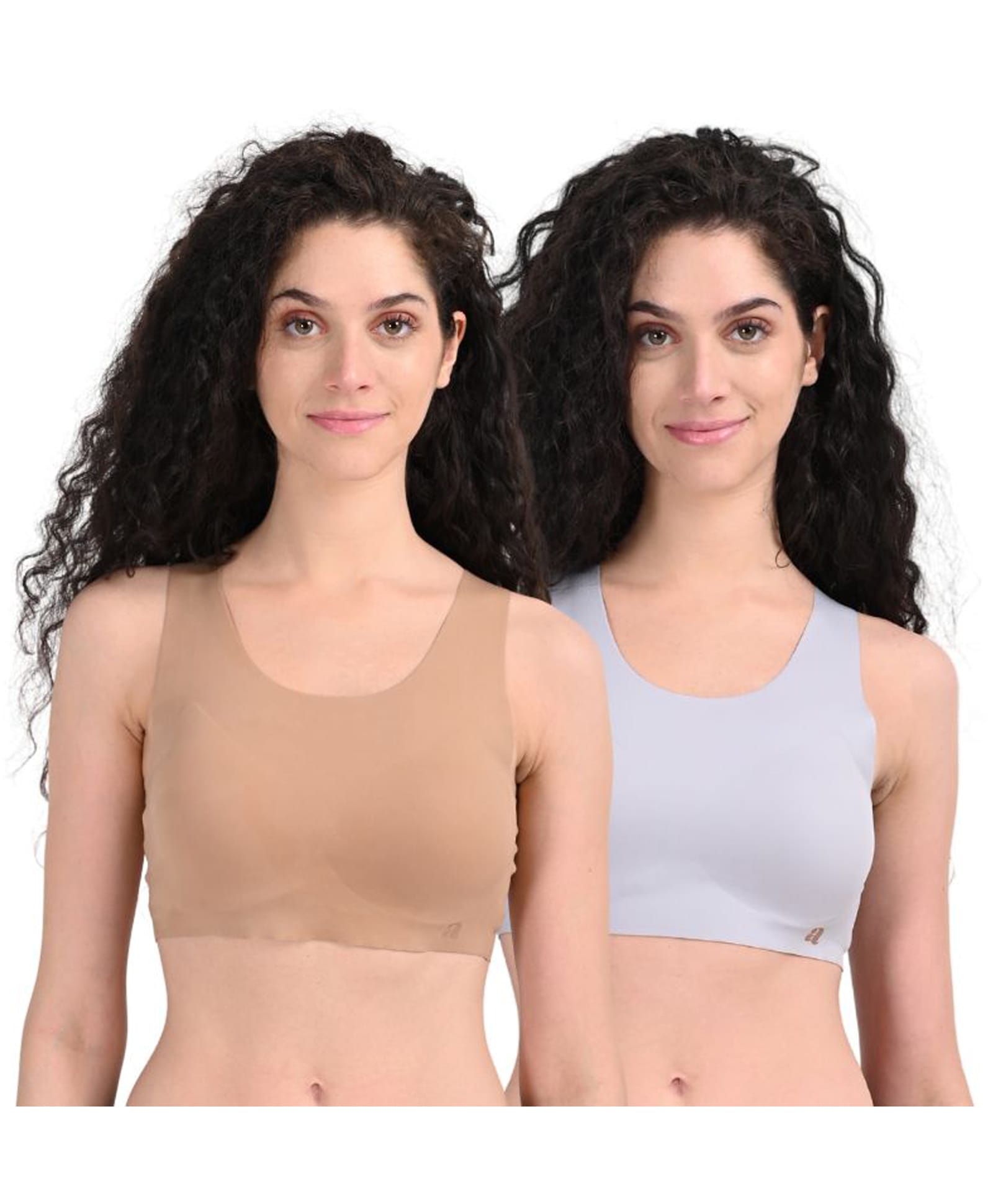 Adira Knit Pack Of 2 Solid Bra - Burro & Cool Grey-picture-22