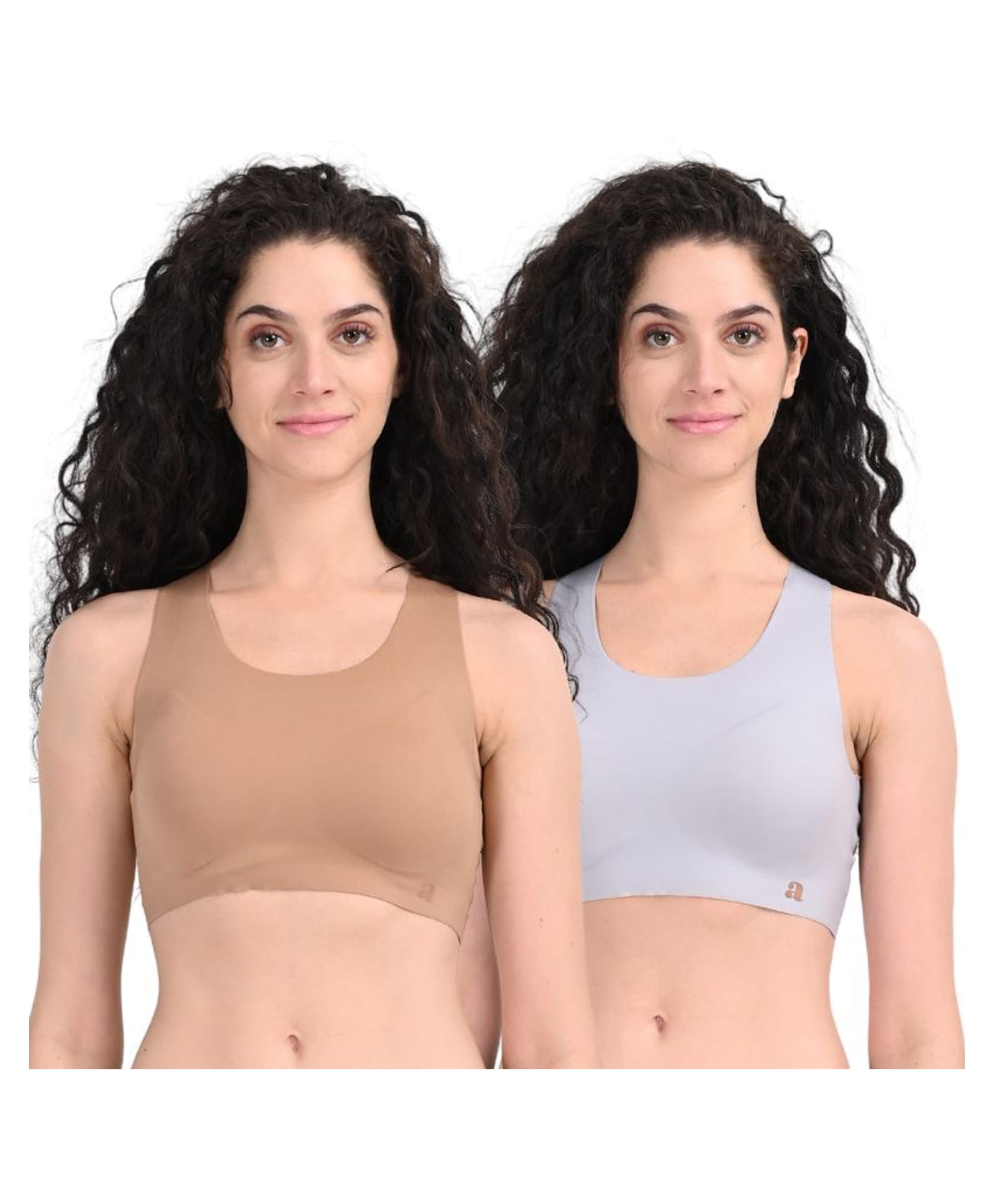 Adira Knit Pack Of 2 Solid Bra - Burro & Cool Grey-picture-24