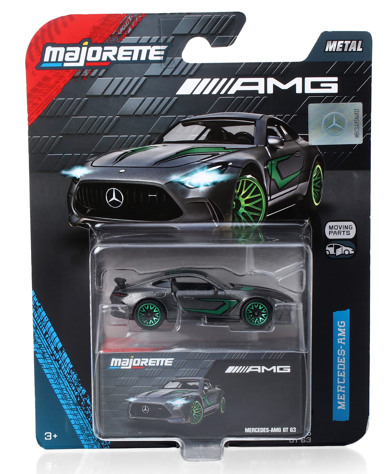 Majorette Mercedes AMG GT63 Deluxe Die Cast Toy Car - Grey-picture-7