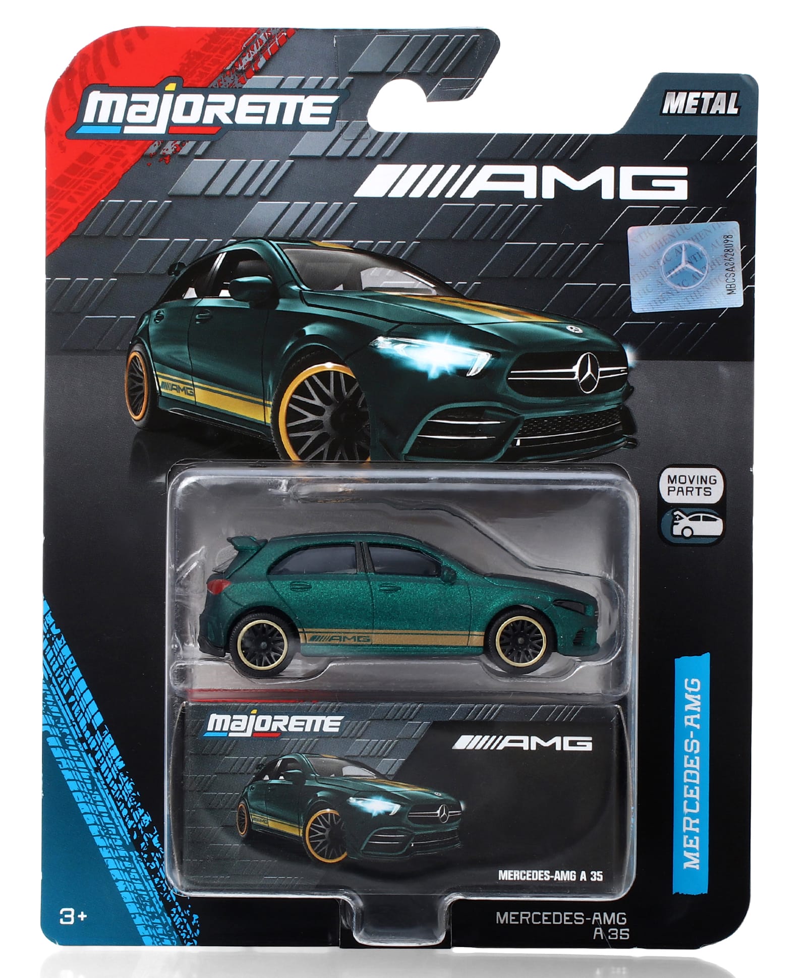Majorette Mercedes AMG A35 Deluxe Die Cast Toy Car - Dark Green-picture-11