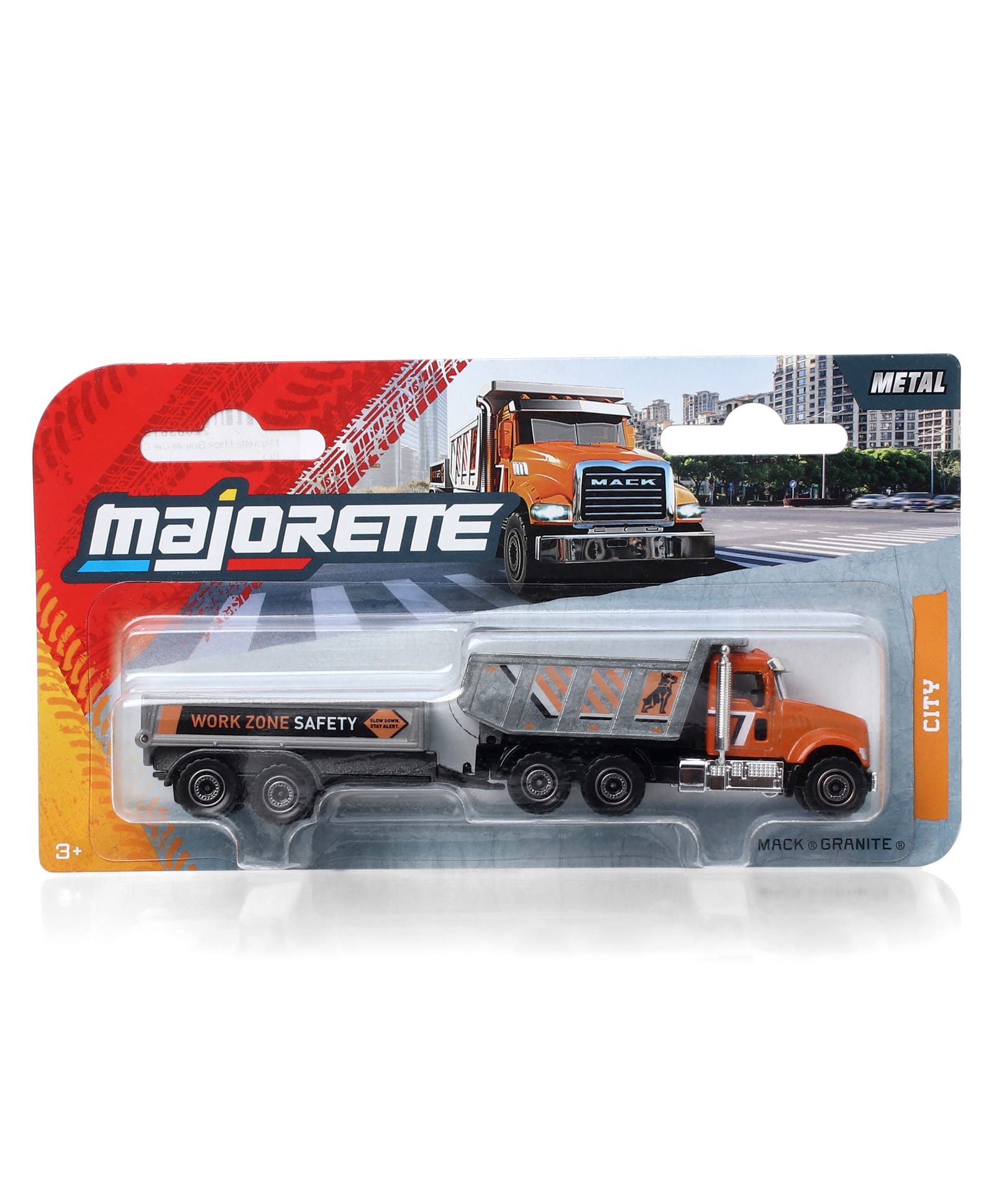 Majorette Mack Granite Die Cast City Trailer - Brown & Grey-image-31
