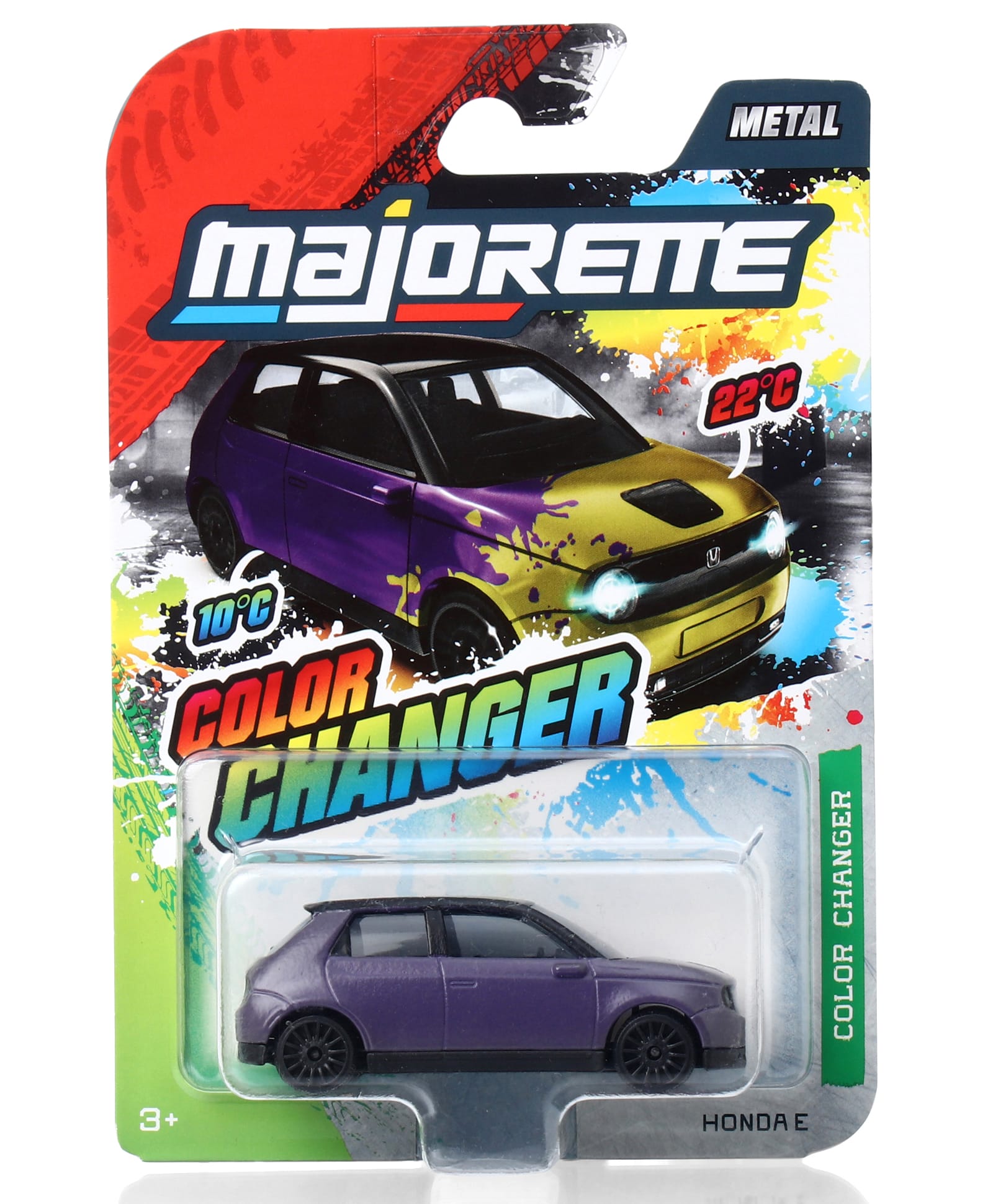 Majorette Honda E Color Changers Premium Die Cast Toy Car - Purple-image-40