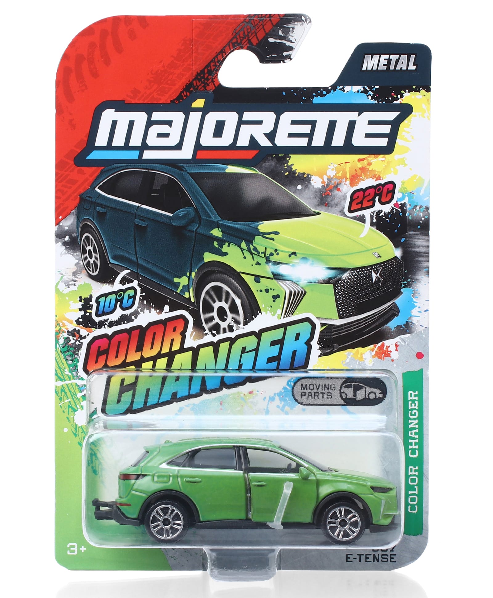 Majorette DS7 E Tense Color Changers Premium Die Cast Toy Car - Green-image-48