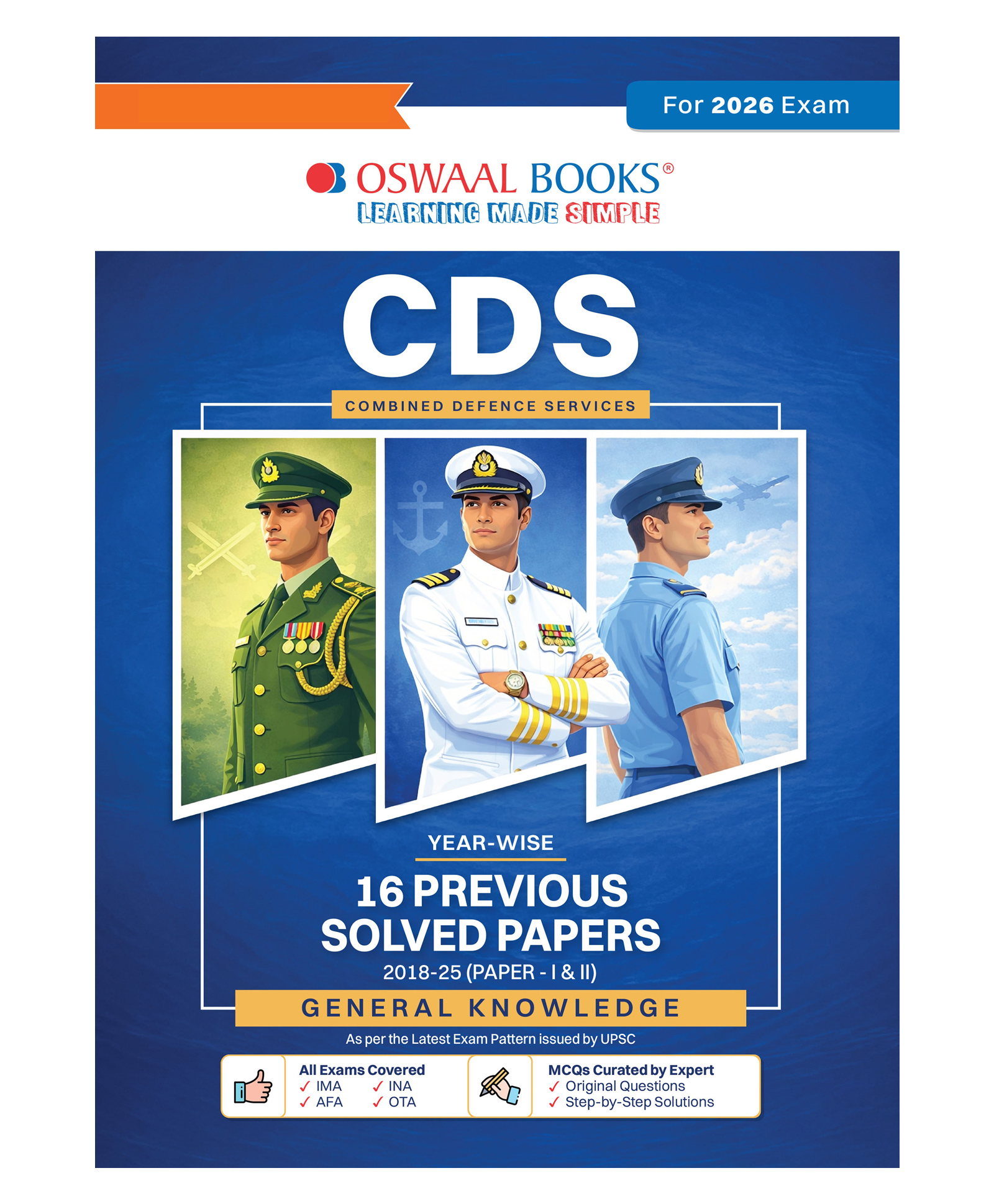 OSWAAL BOOKS CDS (Combined Defence Services) 16 Solved Papers Year-wise 2018-2025 (I & II) | General Knowledge-image-10
