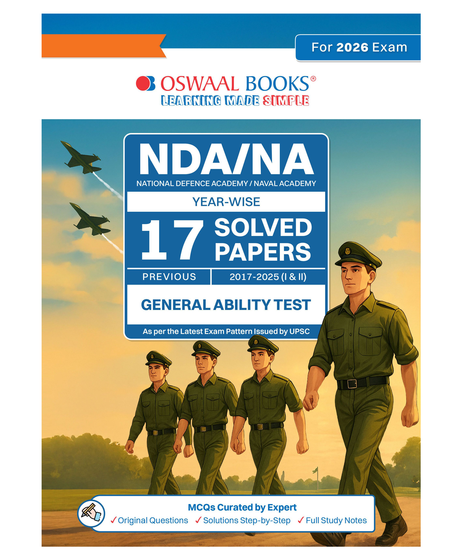 OSWAAL BOOKS NDA-NA (NATIONAL DEFENCE ACADEMY/NAVAL ACADEMY) 17 Previous Solved Papers| Year-wise 2017-2025 (I & II ) | General Ability Test: General Studies & English-image-28