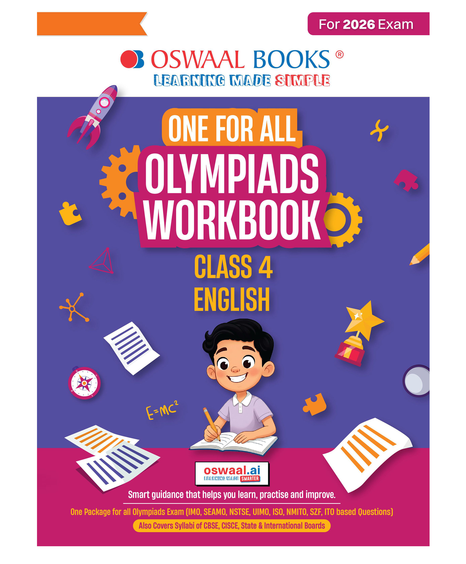 OSWAAL BOOKS One For All Olympiads Workbook Class 4 English | Questions for SOF IEO & Other Olympiad Exams 2026 | With Sample Practice Papers & Oswaal.AI-image-6