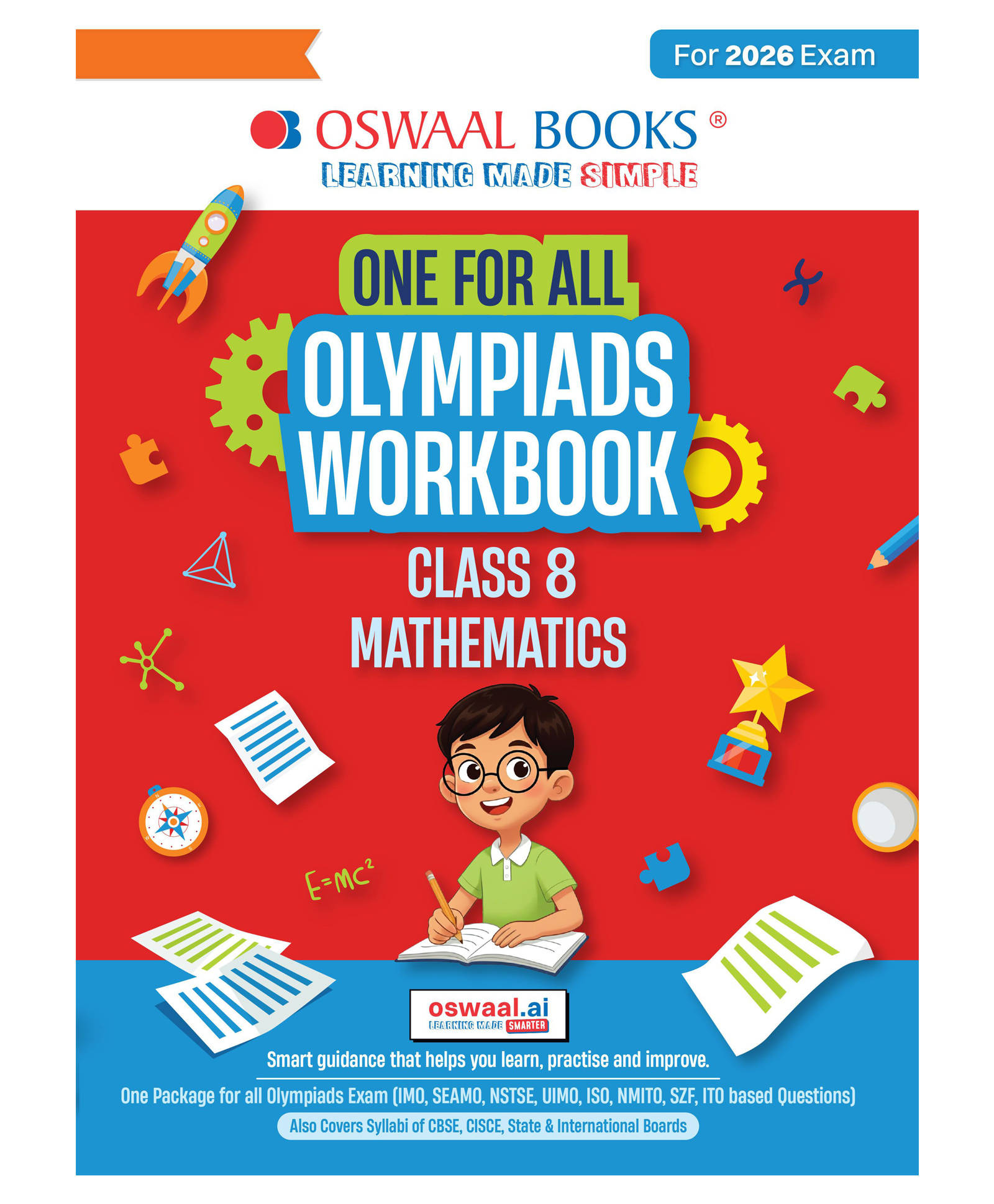 OSWAAL BOOKS One For All Olympiads Workbook Class 8 Maths | Questions for SOF IMO & Other Olympiad Exams 2026 | With Sample Practice Papers & Oswaal.AI-image-4