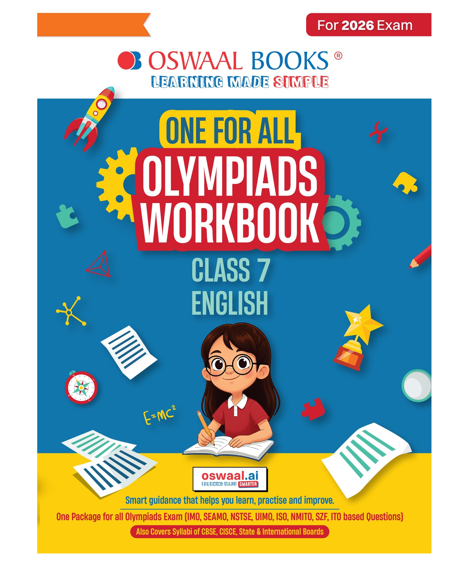 OSWAAL BOOKS One For All Olympiads Workbook Class 7 English | Questions for SOF IEO & Other Olympiad Exams 2026 | With Sample Practice Papers & Oswaal.AI-image-4