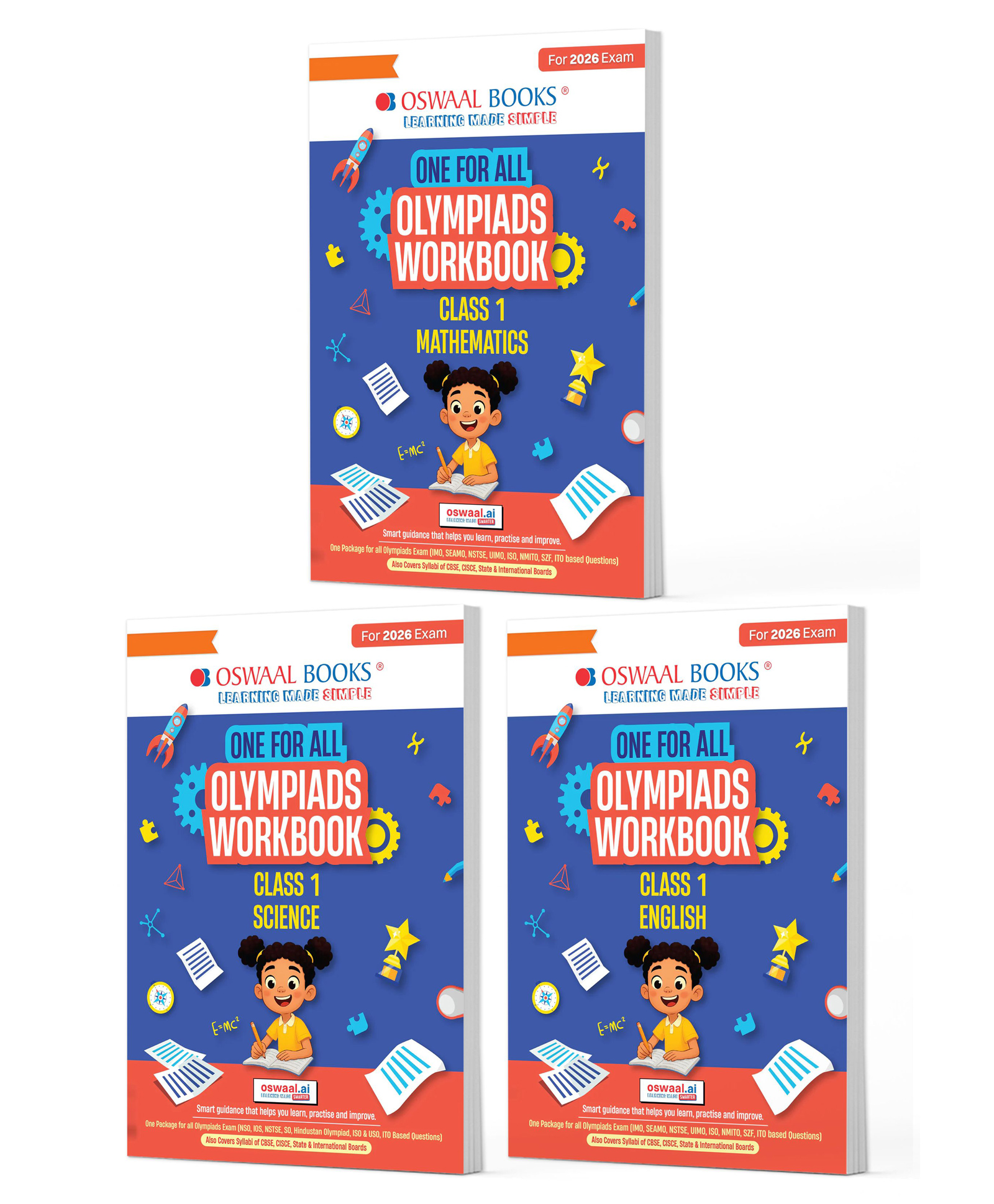 OSWAAL BOOKS One For All Olympiad Workbook Class 1 (Set of 3 Books) Maths, Science & English For 2026 Exam-image-25