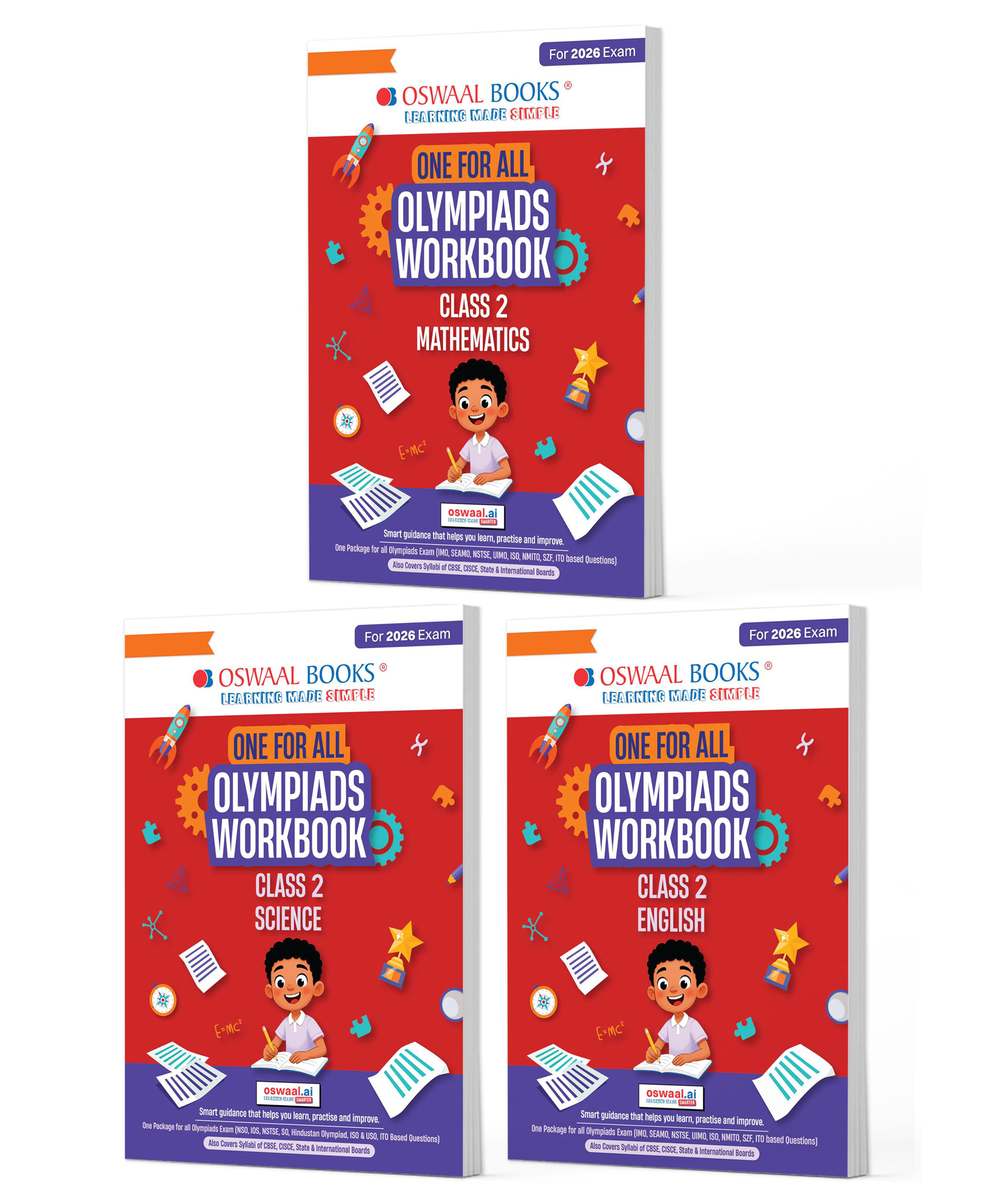 OSWAAL BOOKS One For All Olympiad Workbook Class 2 (Set of 3 Books) Maths, Science & English For 2026 Exam-image-26