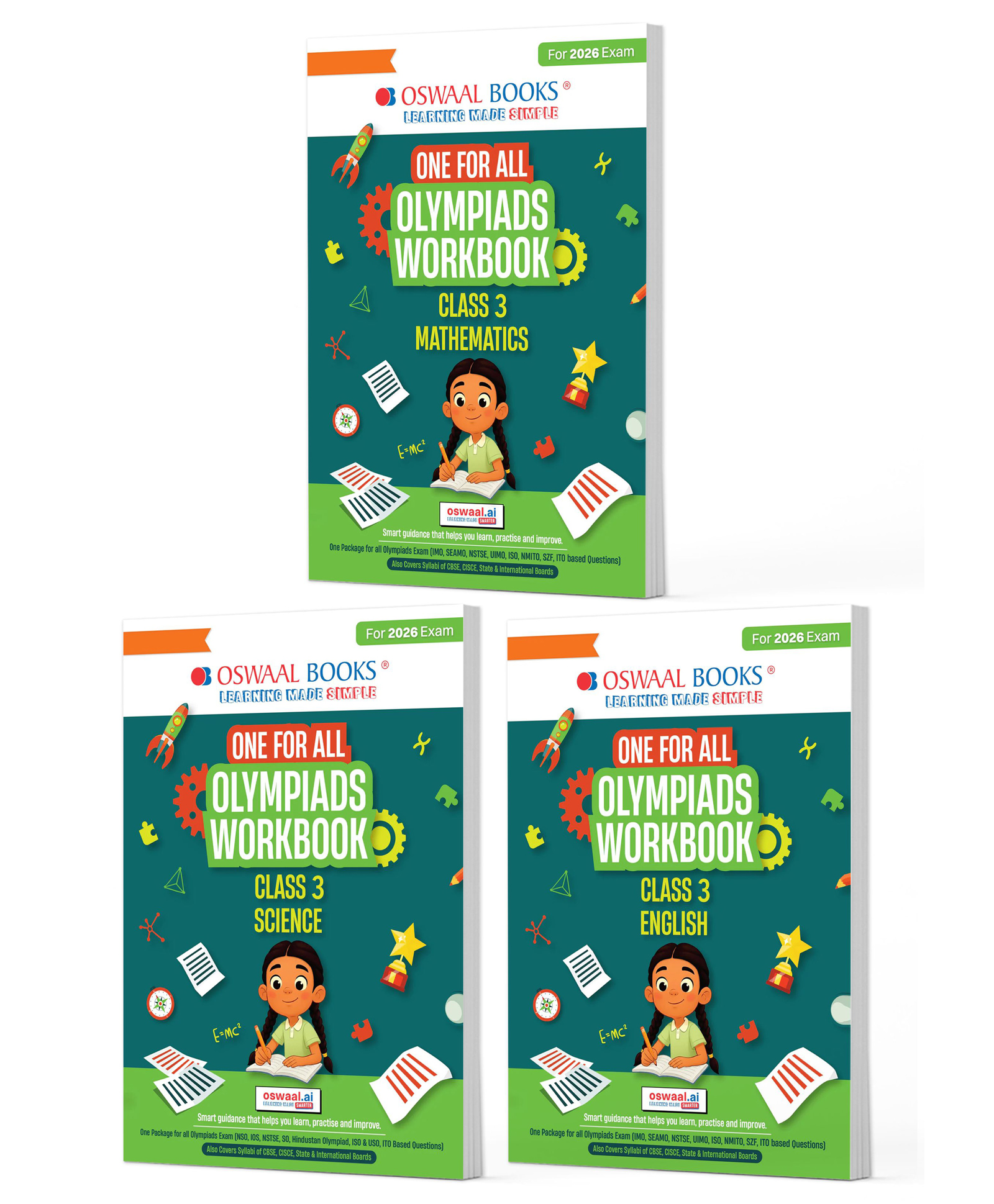OSWAAL BOOKS One For All Olympiad Workbook Class 3 (Set of 3 Books) Maths, Science & English For 2026 Exam-image-27